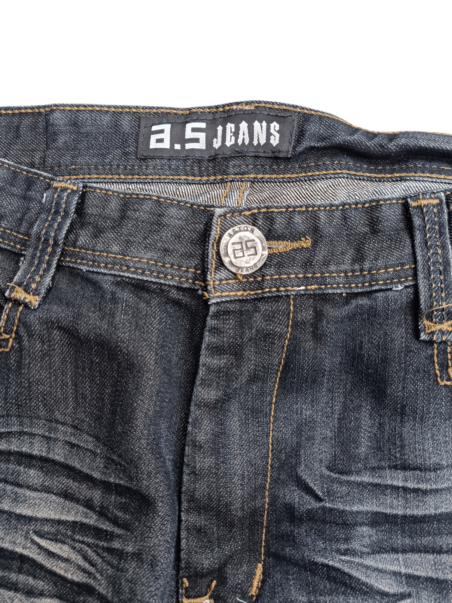 Japanese Brand RARE 🔥 A.S Aston Jeans Whiskers Print & Embroidery Denim Size US 36 / EU 52 - 13 Thumbnail