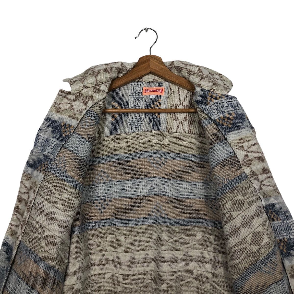 Japanese Brand × Vintage Vintage Chore Button Jacket Brand Jake Navajo Native Design Size US L / EU 52-54 / 3 - 15 Thumbnail