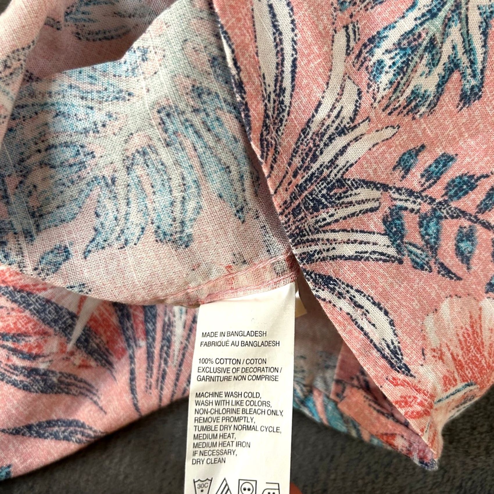 Izod IZOD Shirt Mens Small Pink Short Sleeve Button-Up Floral Tropical Beach Preppy Pocket Lightweight Cotton Button-Up Size US S / EU 44-46 / 1 - 5 Thumbnail