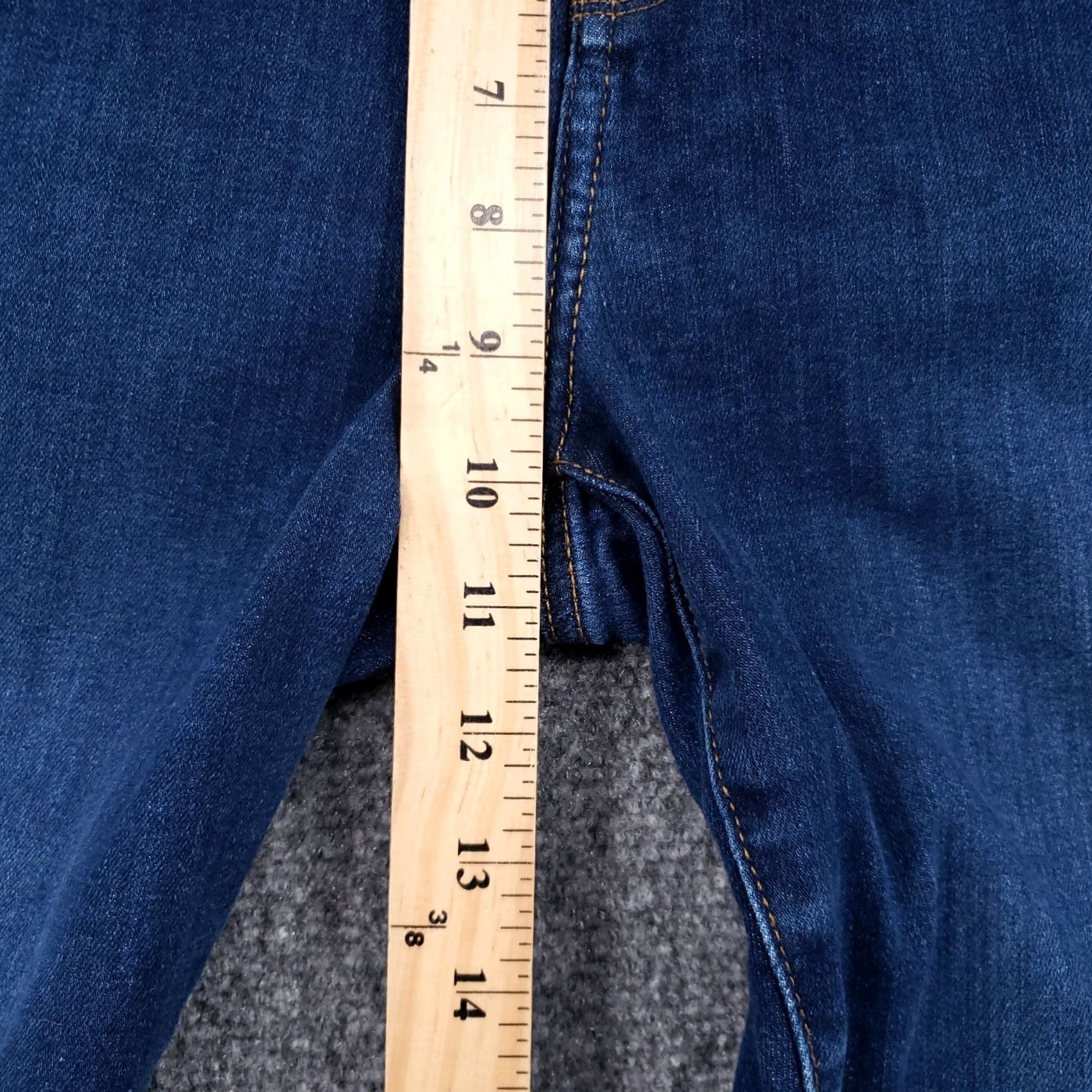 NYDJ NYDJ Ami Skinny Jeans Womens 8 Blue Mid Rise Dark Wash Stretch Size 30" / US 8 / IT 44 - 6 Thumbnail