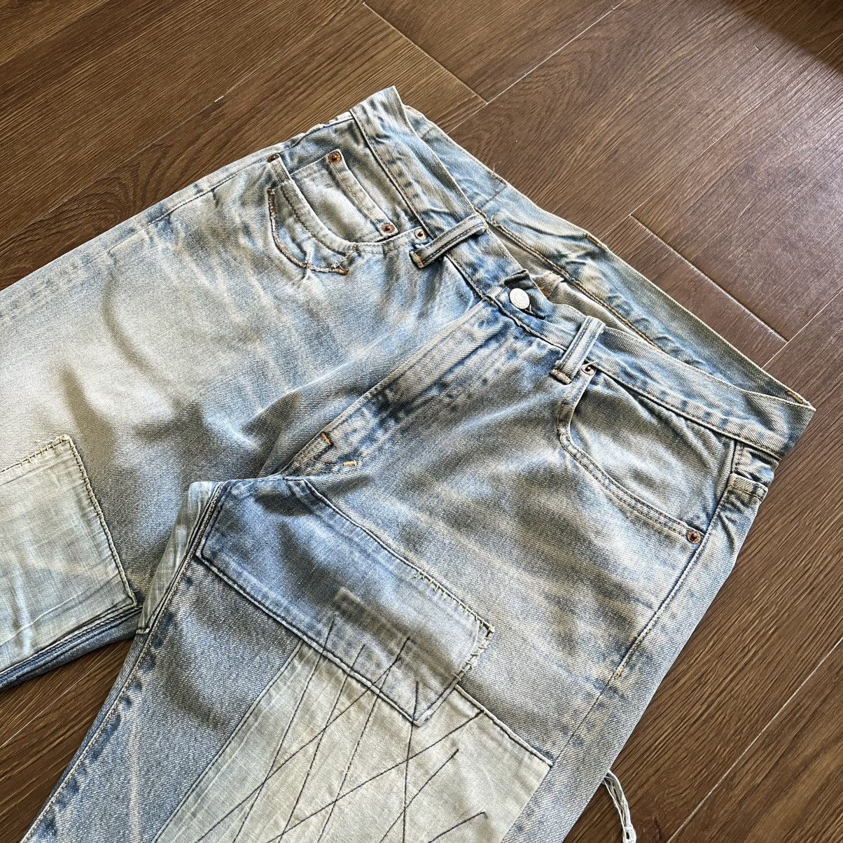 Blue Blue Japan Blue Blue Japan Boro Patchwork Denim – Indigo Repair Jeans Size US 33 - 2 Thumbnail