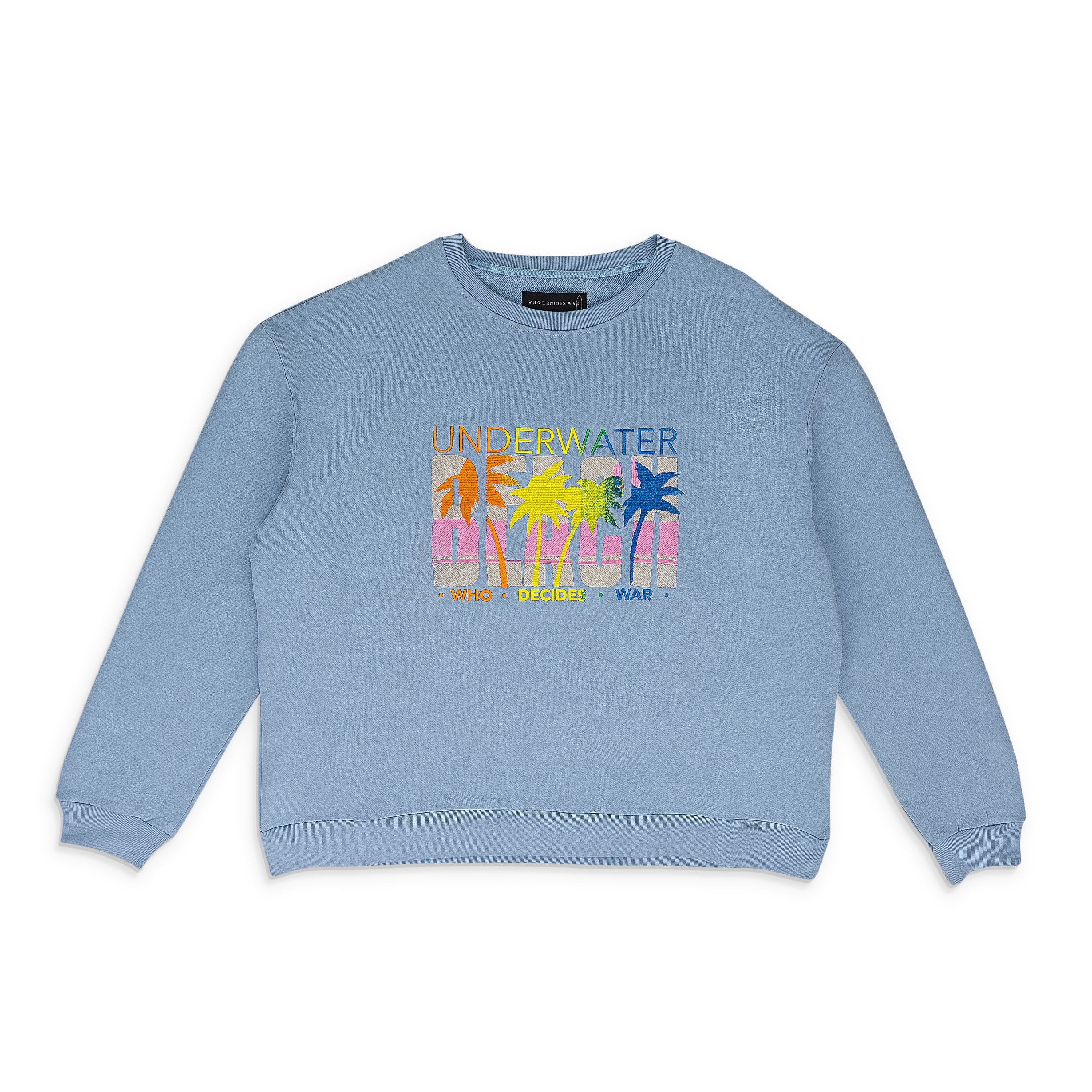 Who Decides War Who Decides War Grey Arc Mirror Pullover Sweater 