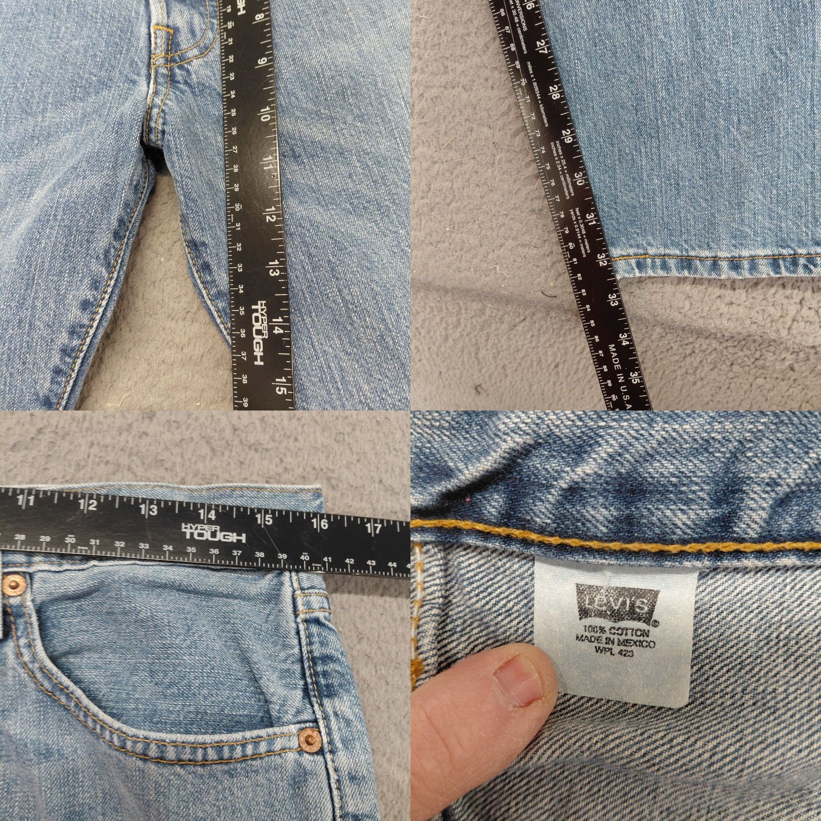 Levi's VINTAGE Levi's 501 Jeans Mens 33x32 Blue Denim Button Fly Y2K 02/05 Act 31x32 Classic Straight 5-Pocket Size US 33 - 8 Thumbnail