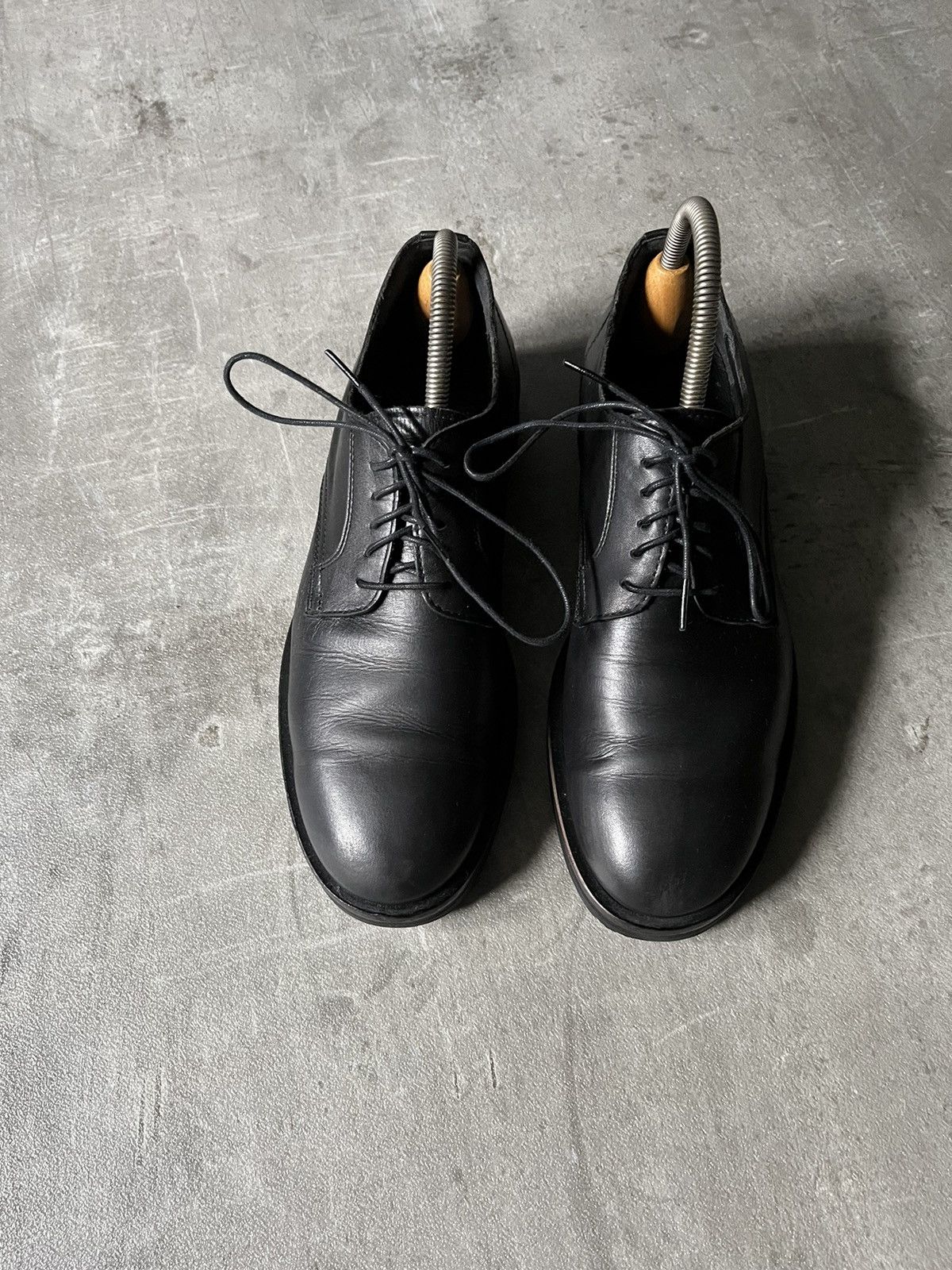 Yohji Yamamoto Yohji Yamamoto +NOIR black leather formal shoes Size US 8 / EU 41 - 2 Thumbnail