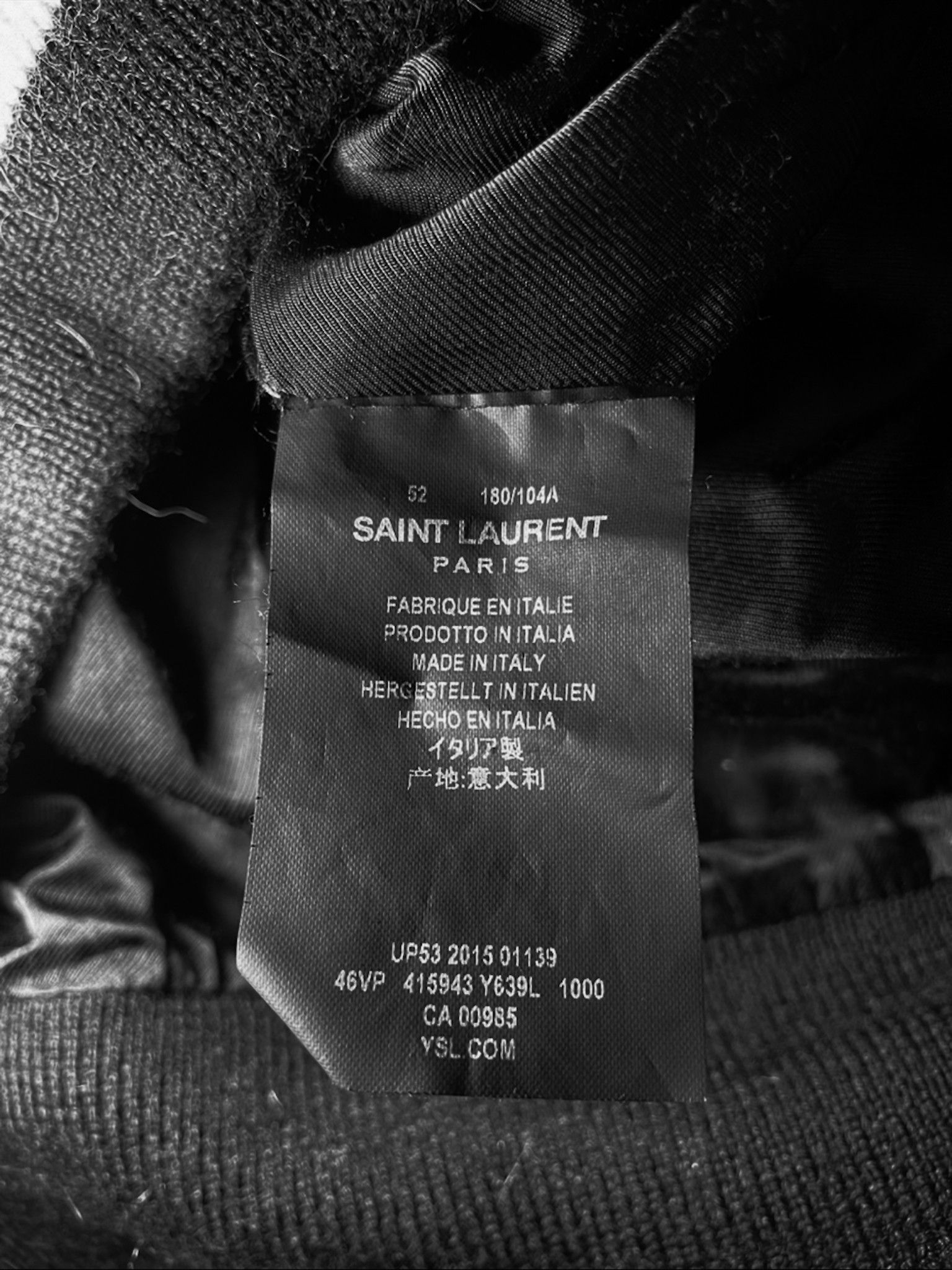 Saint Laurent Paris Saint Laurent 2015 Studded Teddy Varsity Jacket Size US L / EU 52-54 / 3 - 6 Thumbnail