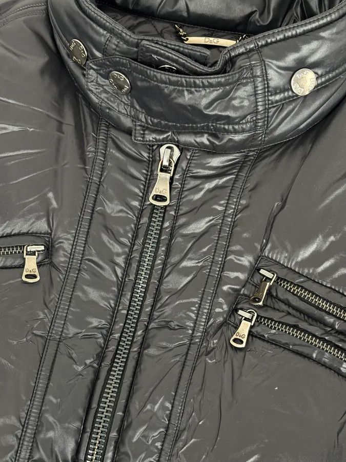 Dolce & Gabbana 2000s Dolce & Gabbana Obscure Dark Astro Puffer Jacket Size US M / EU 48-50 / 2 - 9 Thumbnail