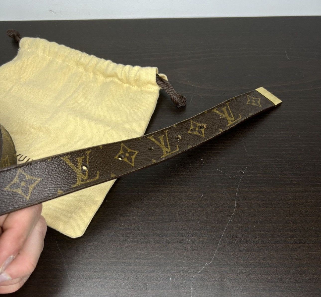 Louis Vuitton Louis Vuitton logo belt Size 36 - 7 Thumbnail