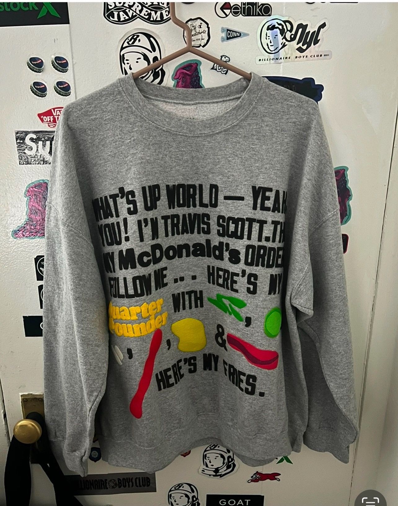 Travis Scott Astroworld Tour Grey Crewneck Size US XL / EU 56 / 4 - 1 Thumbnail