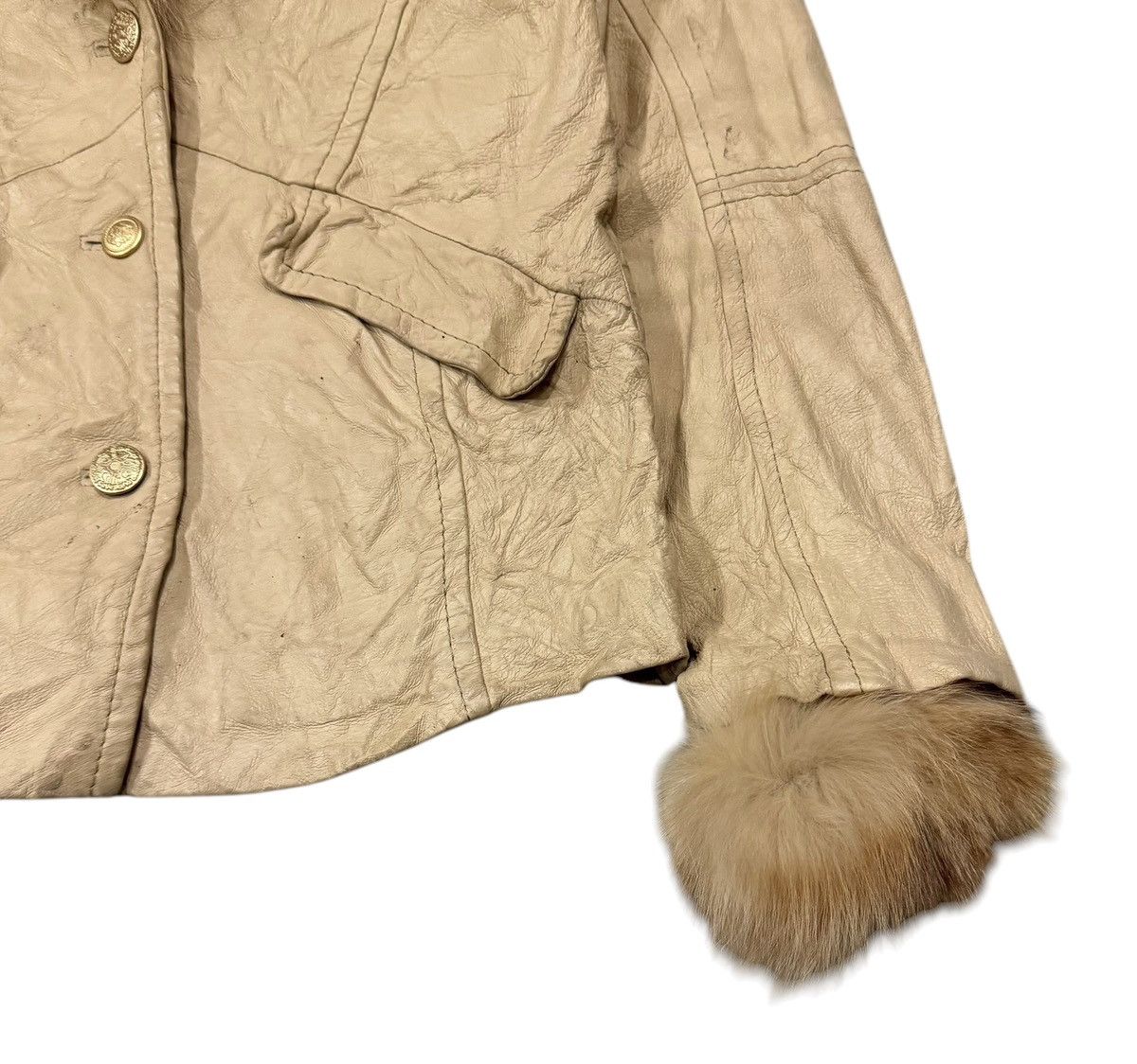 Vintage Forever Love Pigskin Fur Leather Jacket
