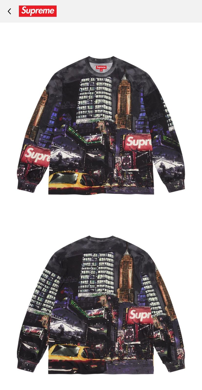 トップス Supreme Skyline Sequin L/S Top Night Supreme Skyline Sequin L S Top (SS25) - $118