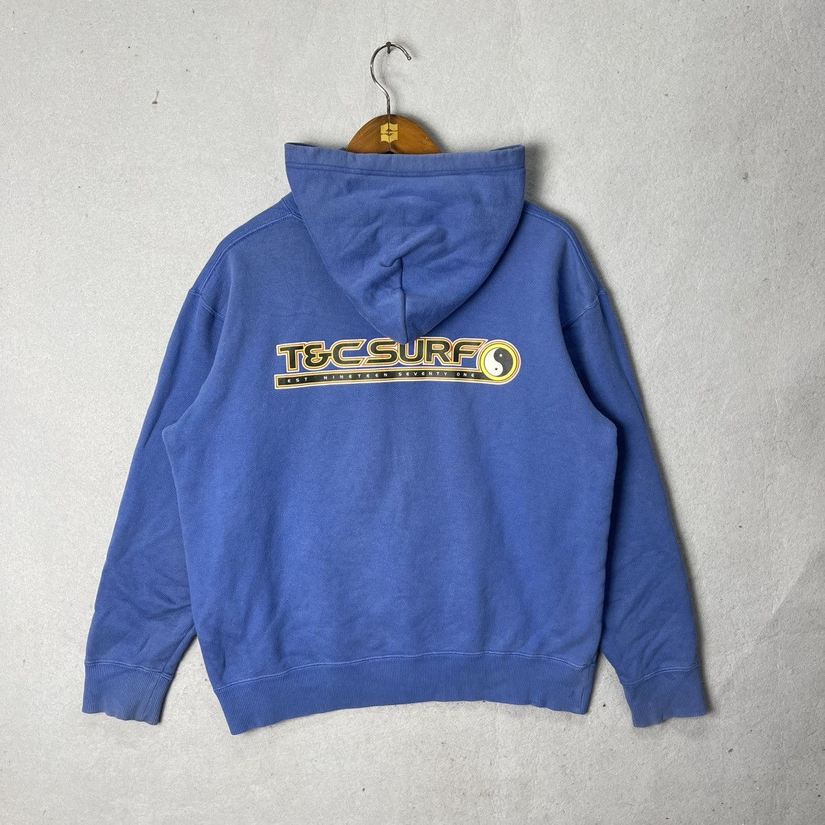 Vintage Vintage T&C Surf Hawaii Logo Hoodie Blue Streetwear Size US M / EU 48-50 / 2 - 7 Thumbnail