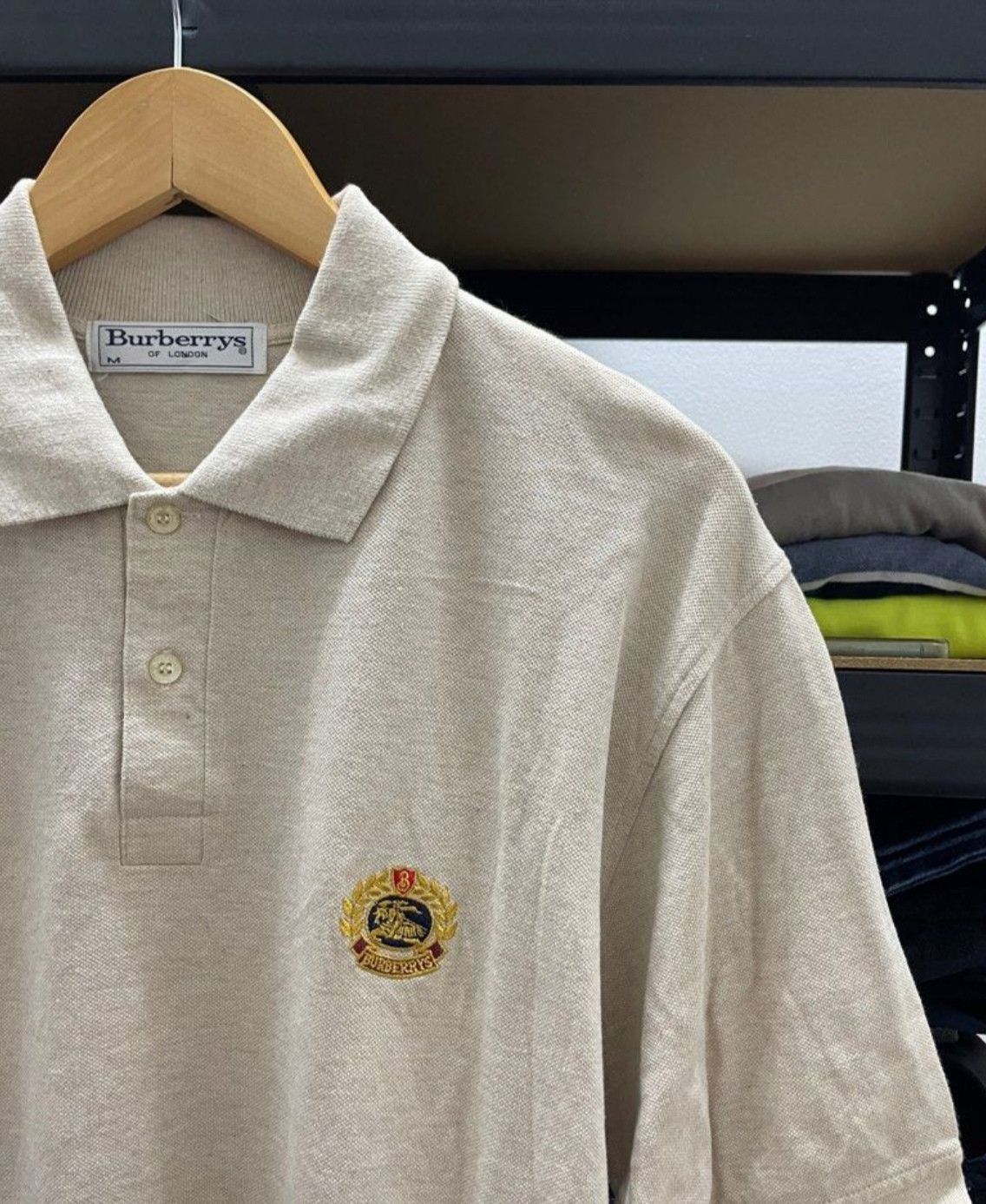 Burberry × Vintage VINTAGE BURBERRY POLO SHIRT Size US L / EU 52-54 / 3 - 3 Thumbnail