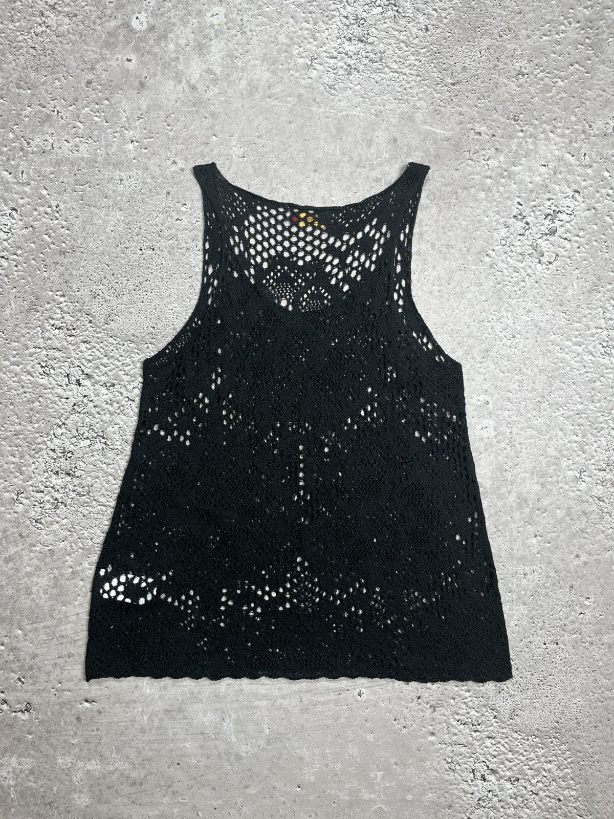 Other Buffalo London Y2K Knit Mesh Tank Top Black Semi Sheer M Size M / US 6-8 / IT 42-44 - 9 Thumbnail