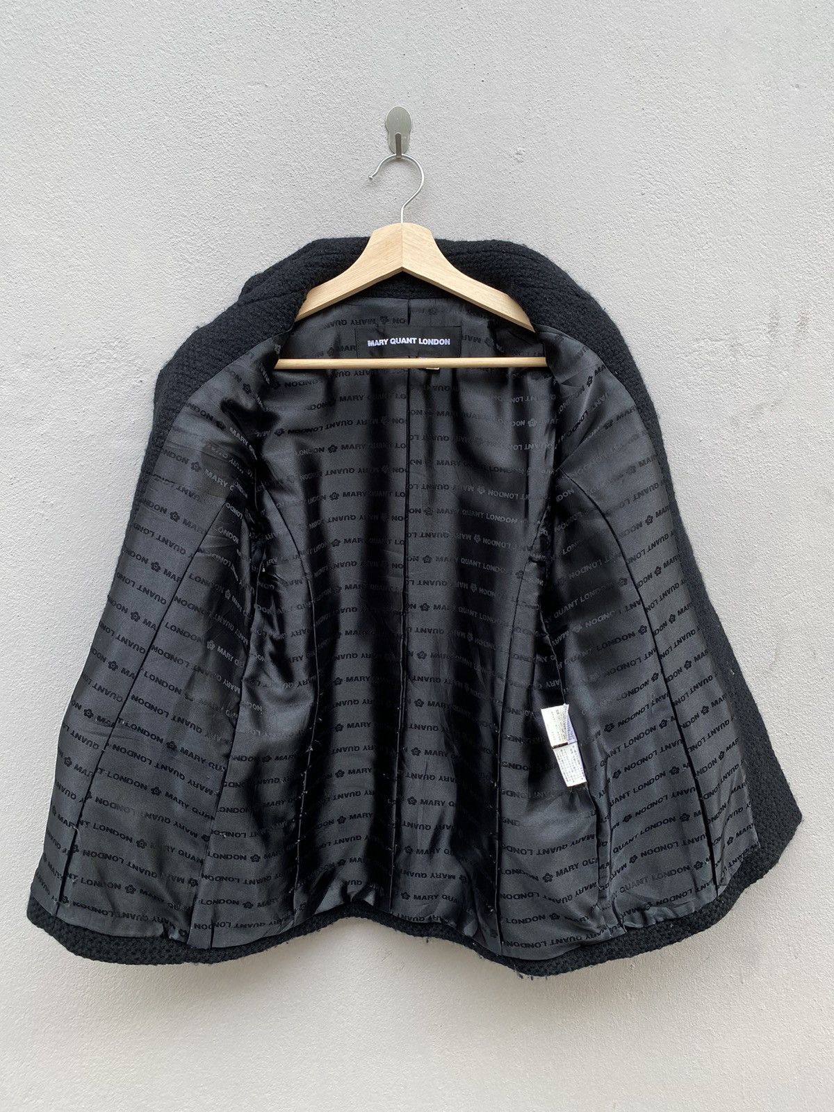 Japanese Brand MARY QUANT LONDON Asymmetrical Pockets Tweed Coat Japan Made Size M / US 6-8 / IT 42-44 - 5 Thumbnail