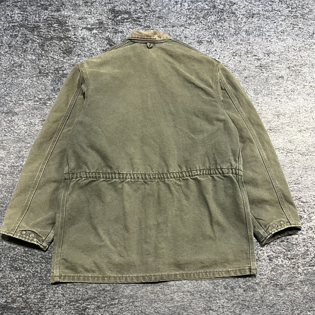 Carhartt Vintage 90s Carhartt Jacket Parka Blanket Lined Green Faded Size US L / EU 52-54 / 3 - 8 Thumbnail