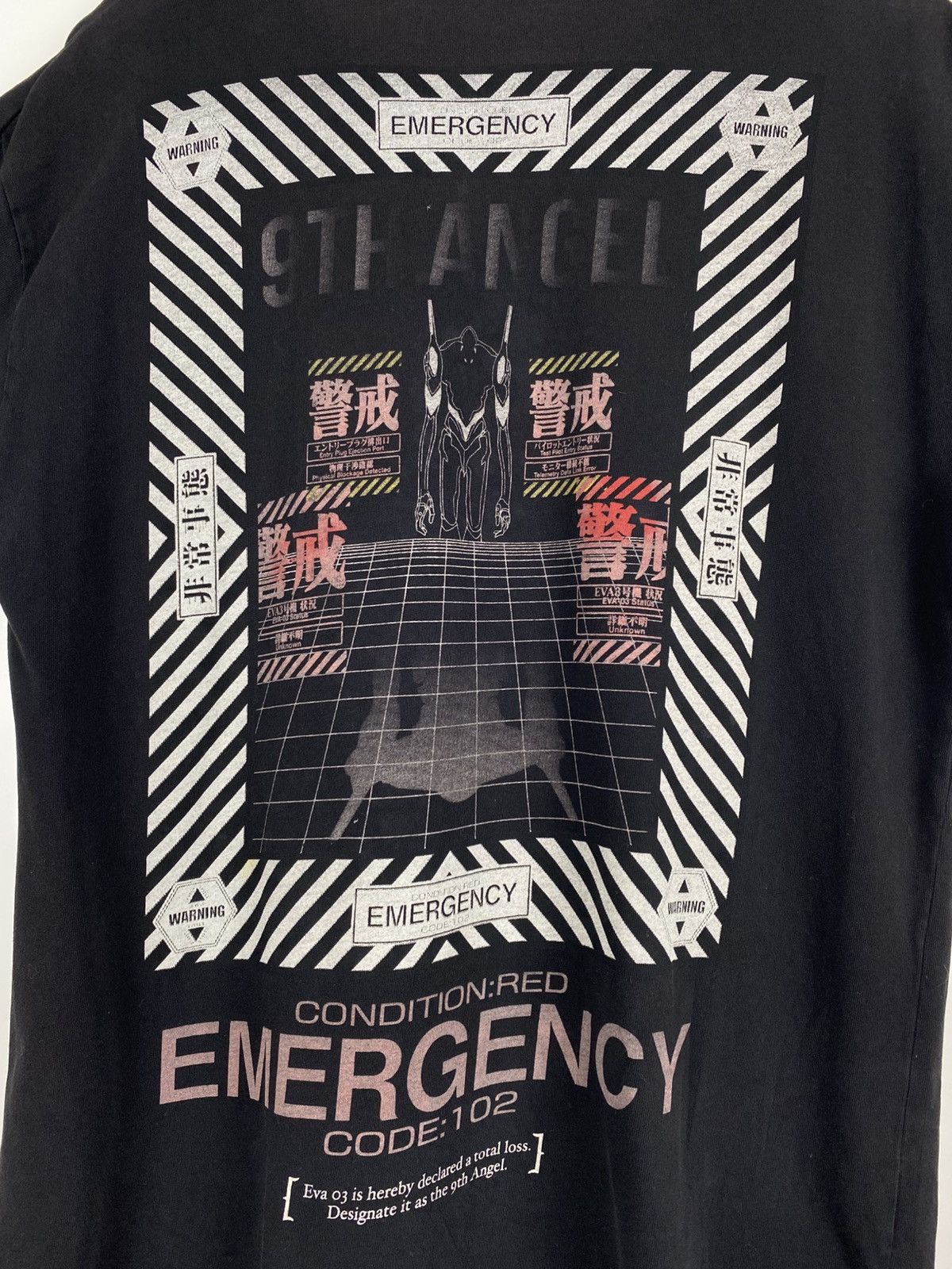 Vintage Neon Genesis Evangelion Eva 03 Emergency Code 102 T Shirt Size US M / EU 48-50 / 2 - 14 Thumbnail
