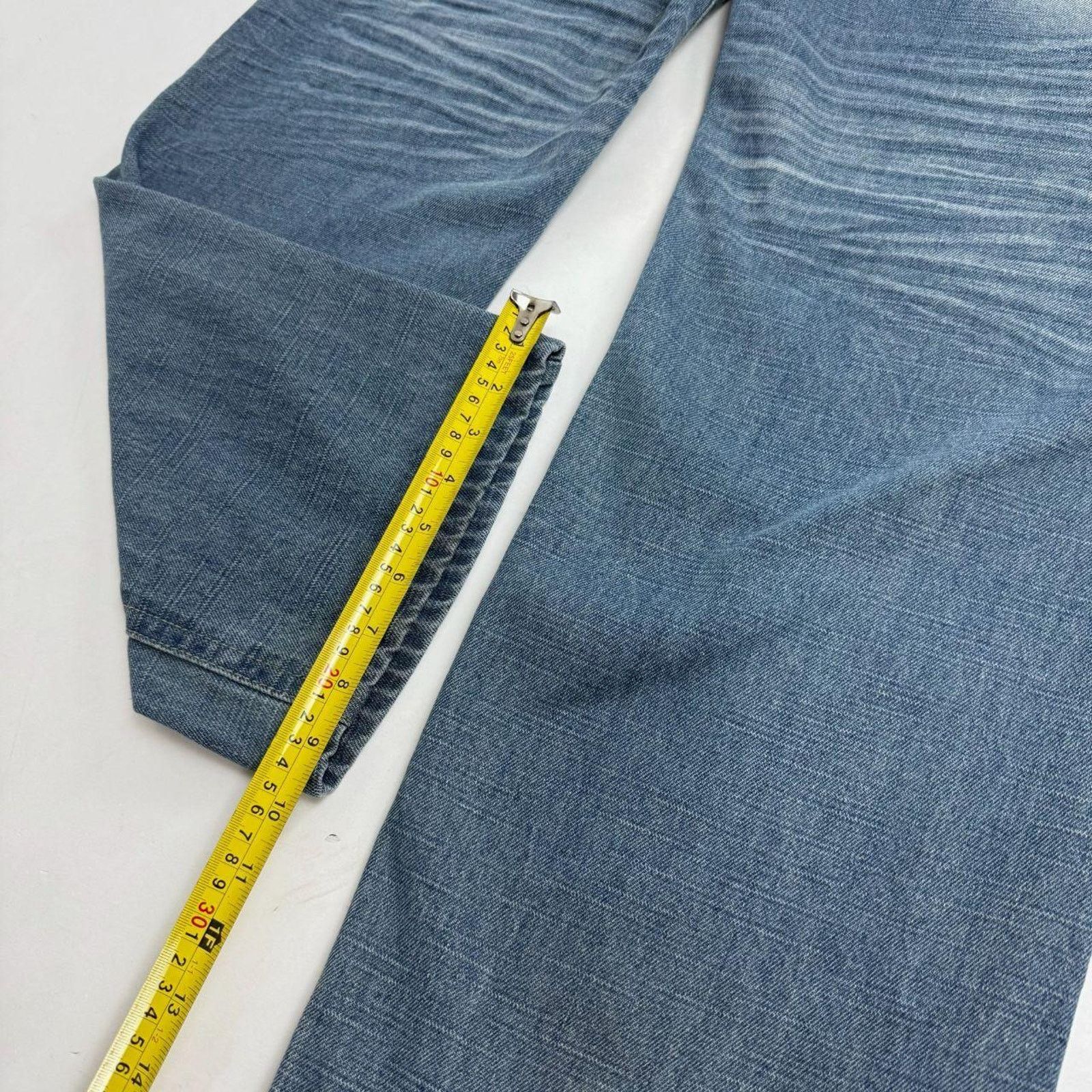 JNCO × Japanese Brand × Vintage Vintage y2k rare fusai grunge baggy wide leg stonewash jeans Size US 38 / EU 54 - 4 Thumbnail