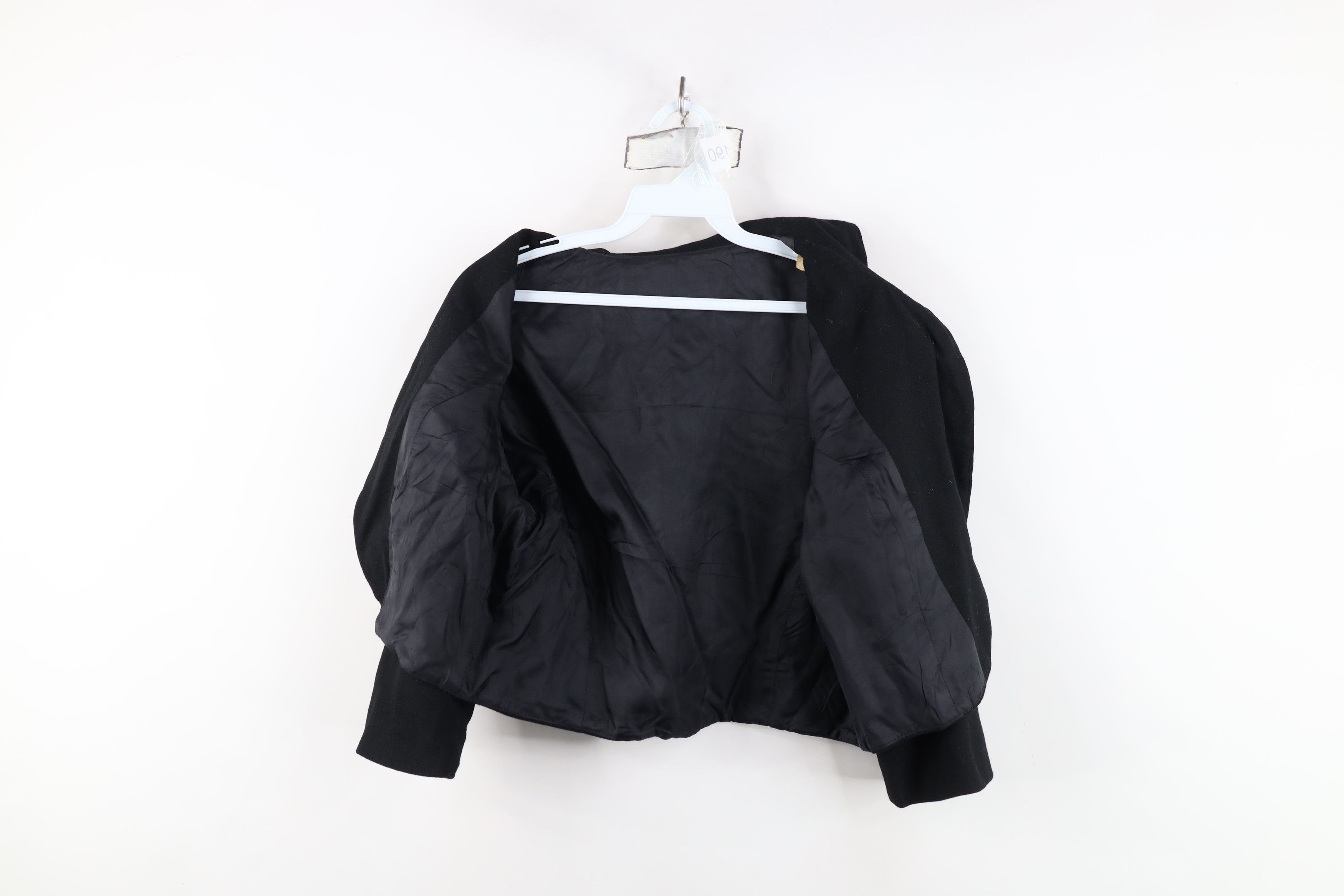 Vintage Vintage 50s Rockabilly Wool Cropped Blazer Jacket USA Size XXL / US 16-18 / IT 52-54 - 8 Thumbnail