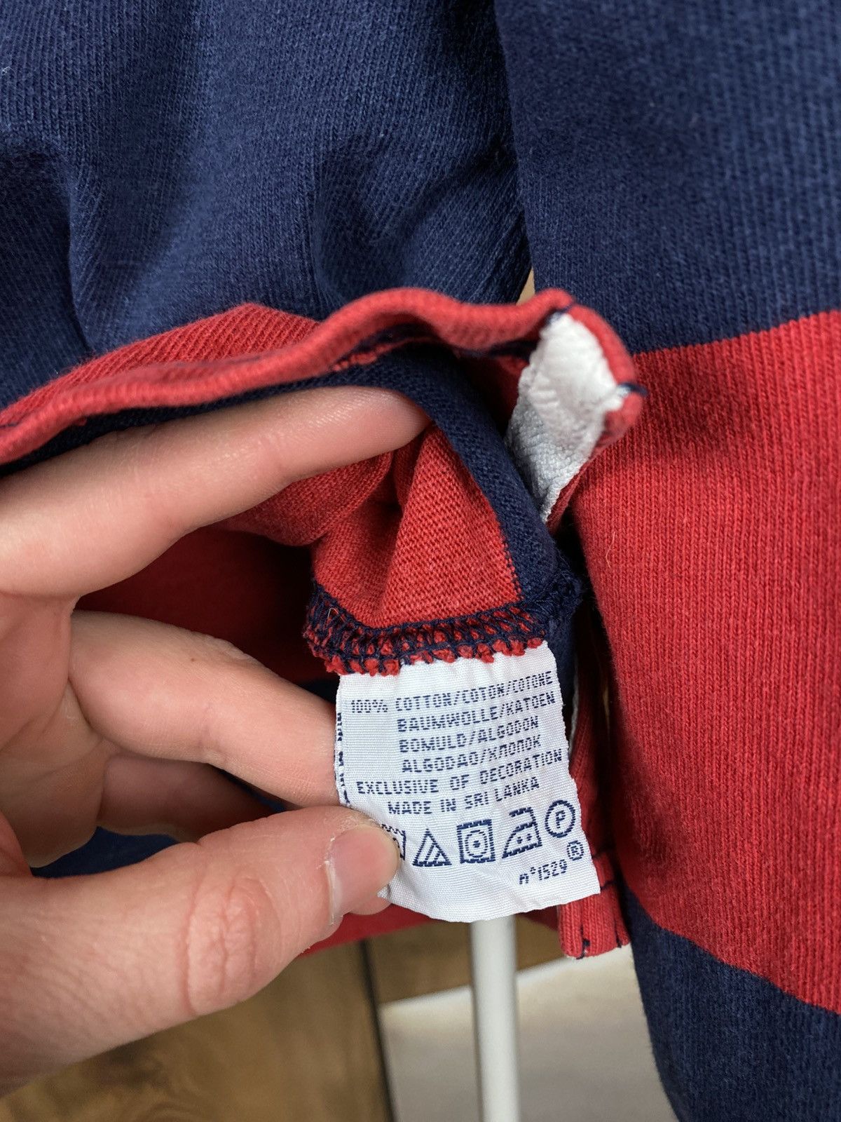 Polo Ralph Lauren 🎠Vintage 90s Sweatshirt Rugby Polo Ralph Lauren Striped Tee🎠 Size US M / EU 48-50 / 2 - 17 Thumbnail
