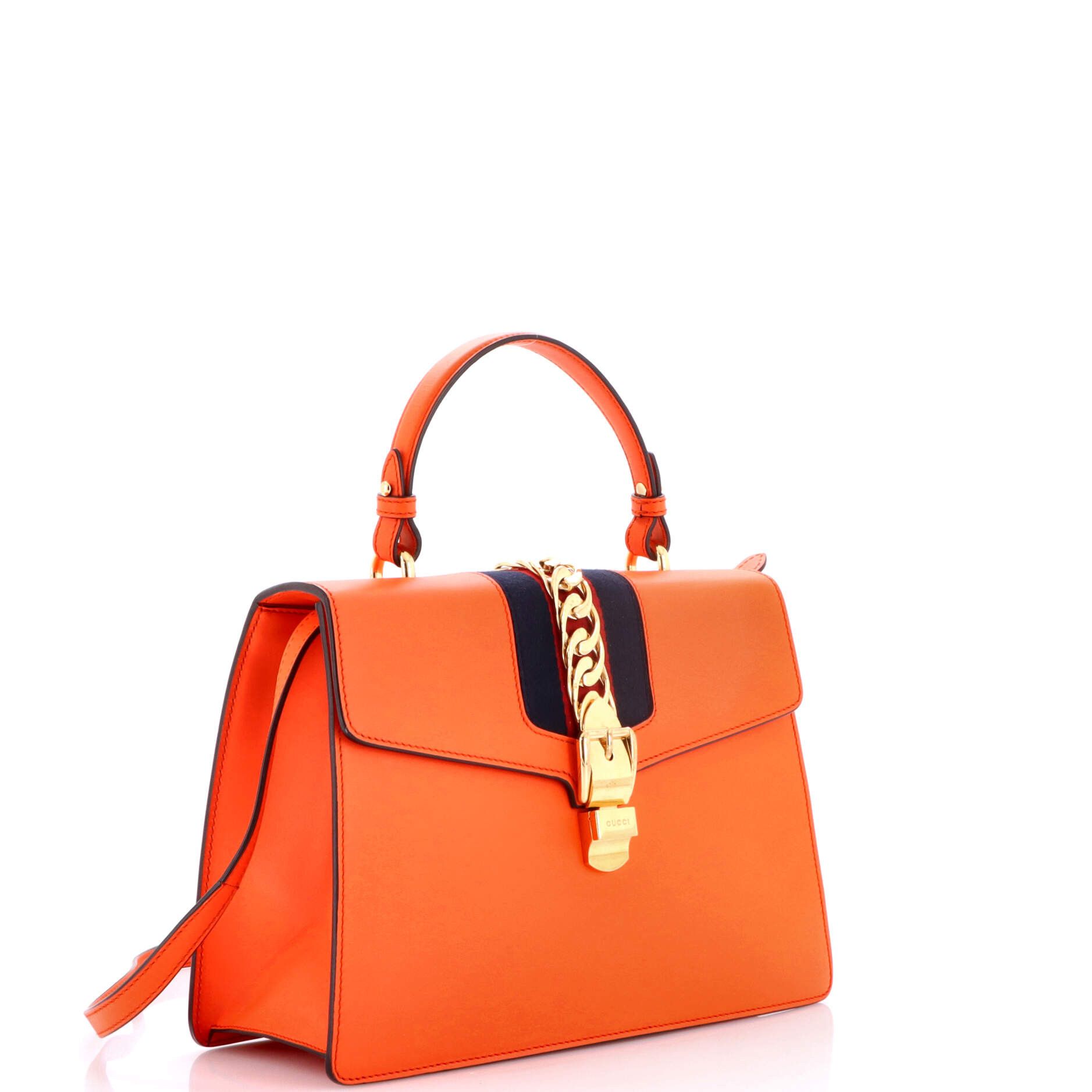 Gucci Sylvie Top Handle Bag Leather Medium Size ONE SIZE - 1 Thumbnail