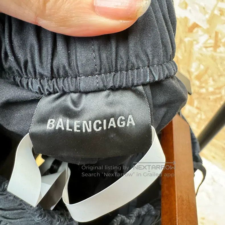 Balenciaga Balenciaga Black Nylon Shorts Size US 32 / EU 48 - 4 Thumbnail