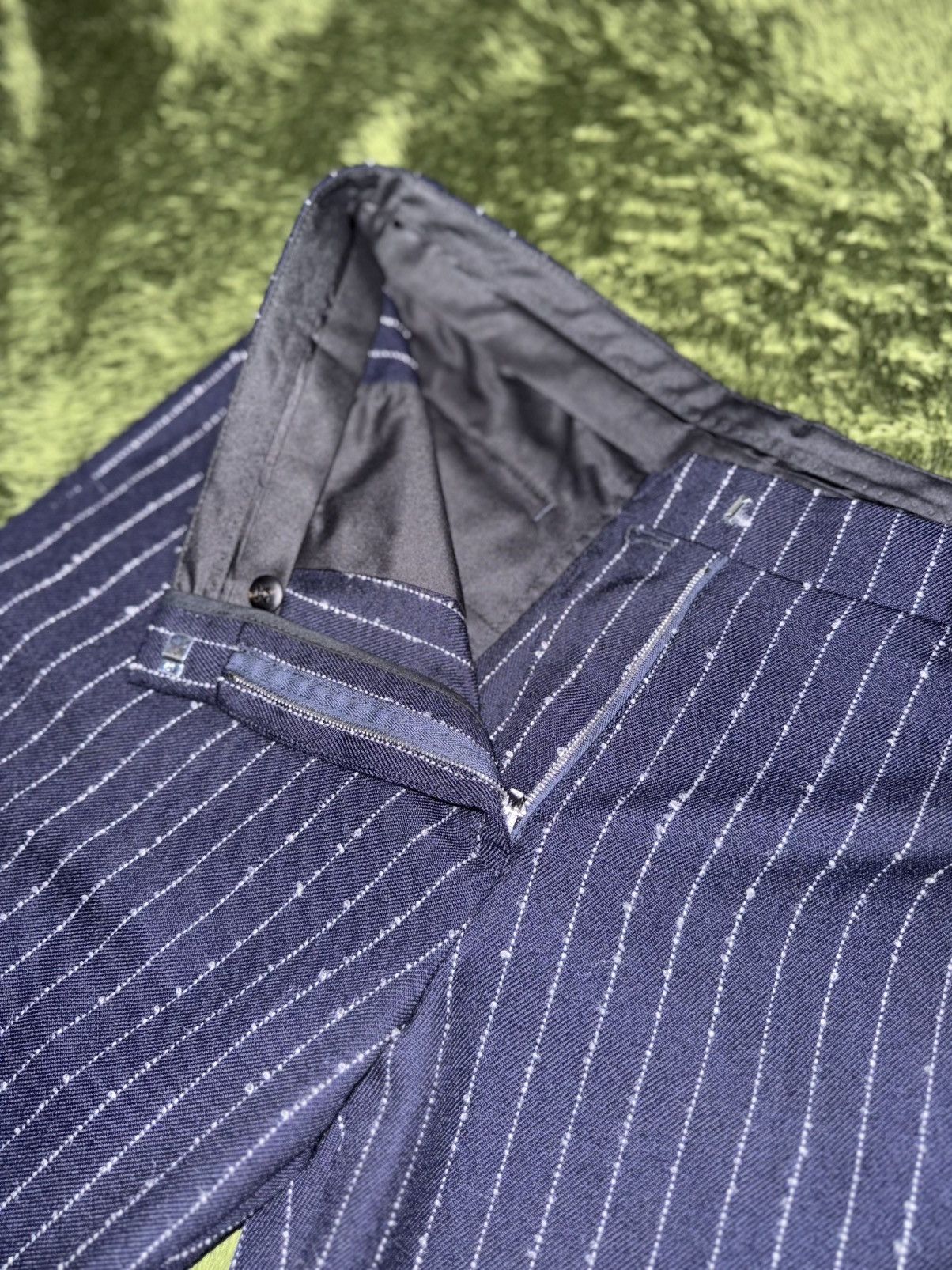 Acne Studios [36] ACNE STUDIOS Dot Stripe detail Trousers navy Size US 34 / EU 50 - 3 Thumbnail
