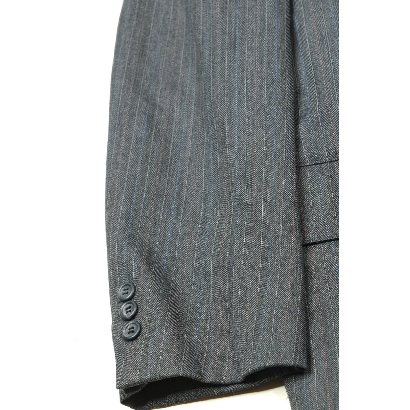 Vintage O'Connell'S Sport Coat Blazer Mens 46R Gray Herringbone Three-Button Classic Size 46R - 5 Thumbnail