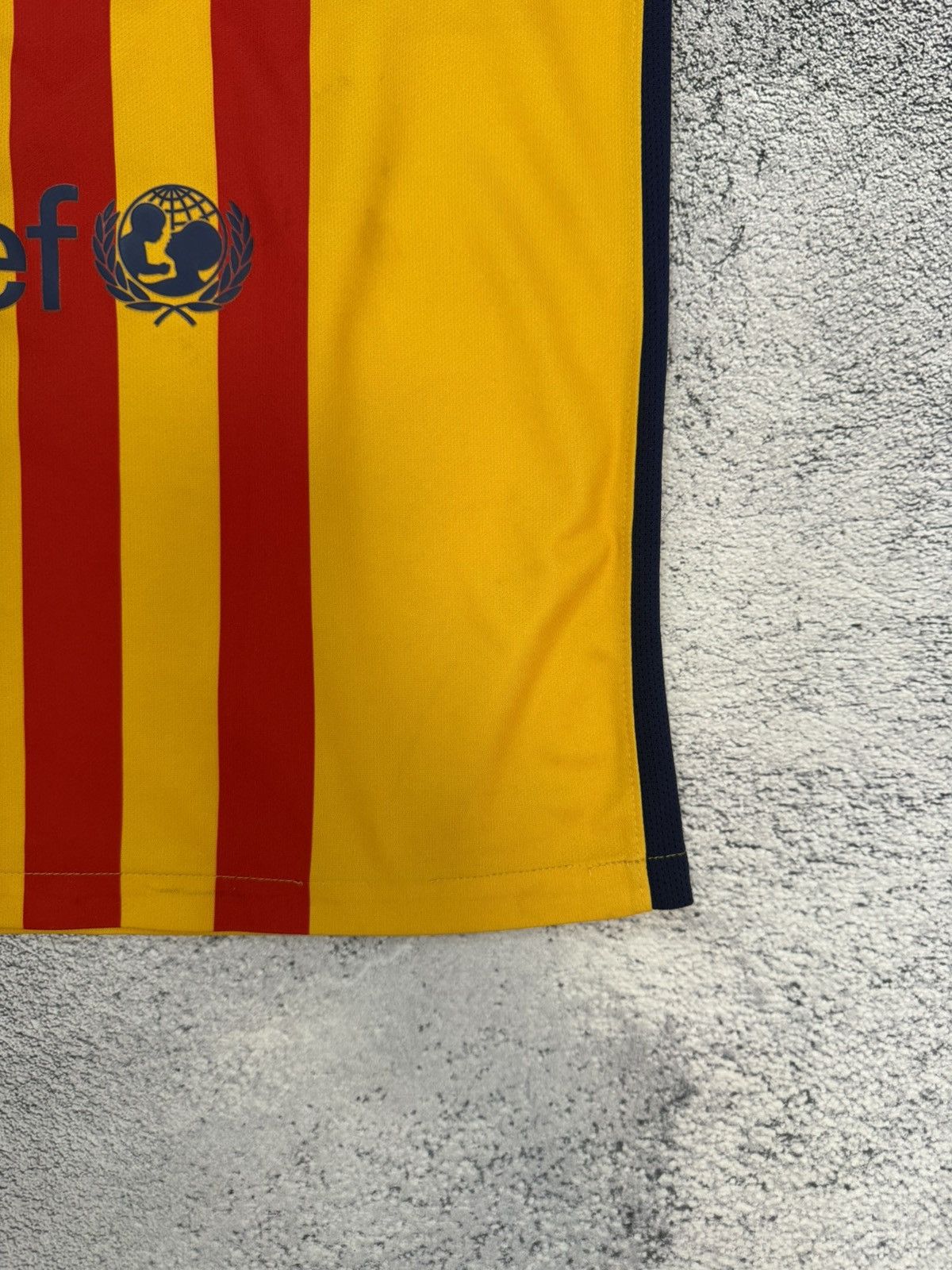 Nike Nike Barcelona 2015 Away Jersey Yellow Shirt MenM 658785-740 Size US M / EU 48-50 / 2 - 23 Thumbnail