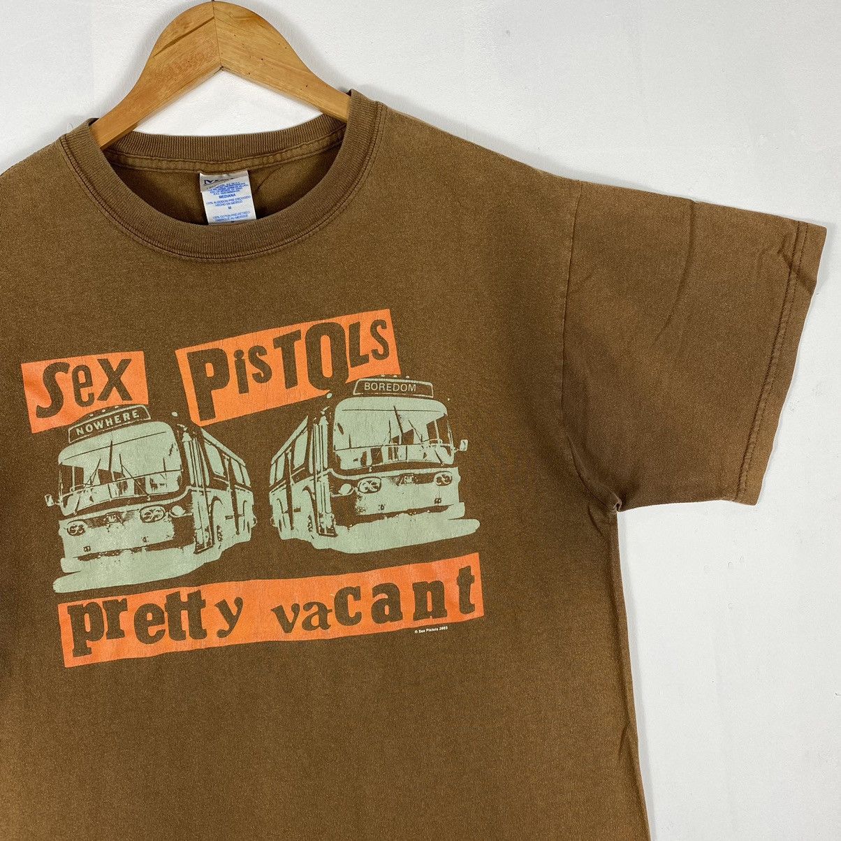 Band Tees × Vintage Vintage 00's SEX PISTOLS Pretty Vacant Faded Band Tee Size US M / EU 48-50 / 2 - 4 Thumbnail