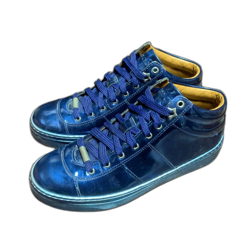 Jimmy Choo Jimmy Choo Metallic Blue Casual Sneakers Size 36.5 Size US 6 / IT 36 - 1 Thumbnail