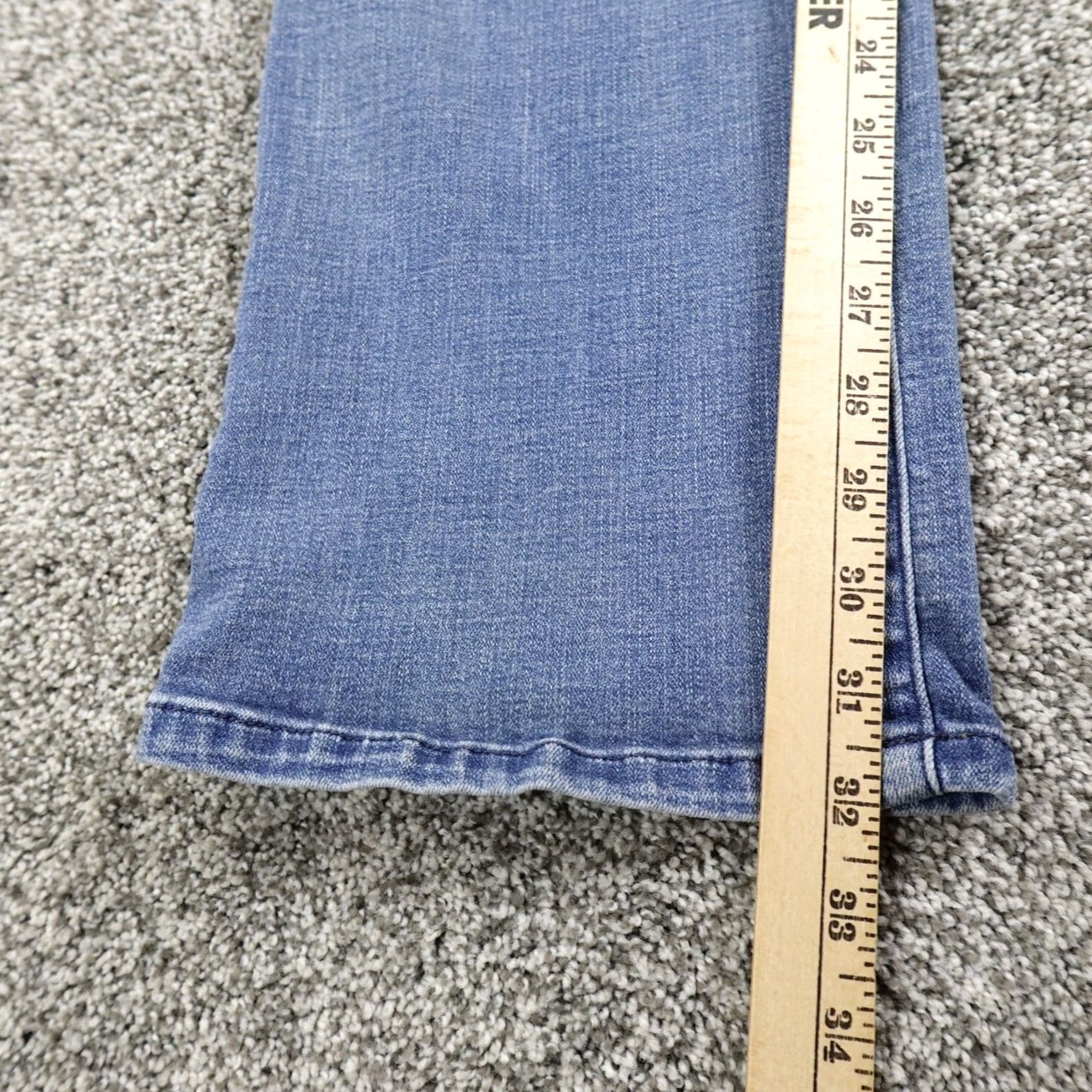 Lee Lee Jeans Women's Jeans 12 Dark Blue Denim Bootcut Stretch Regular Fit 5-Pocket Denim Pants Blue Womens Size 34" / US 12 / IT 48 - 3 Thumbnail