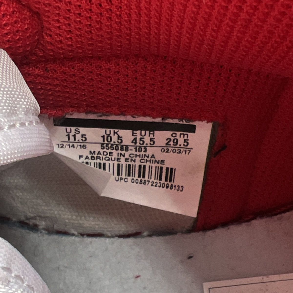 Nike Air Jordan 1 high metallic red Size US 11.5 / EU 44-45 - 9 Thumbnail