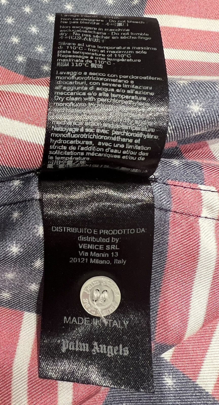 Palm Angels Palm Angels Americana Flag Print Shirt Size US S / EU 44-46 / 1 - 2 Thumbnail