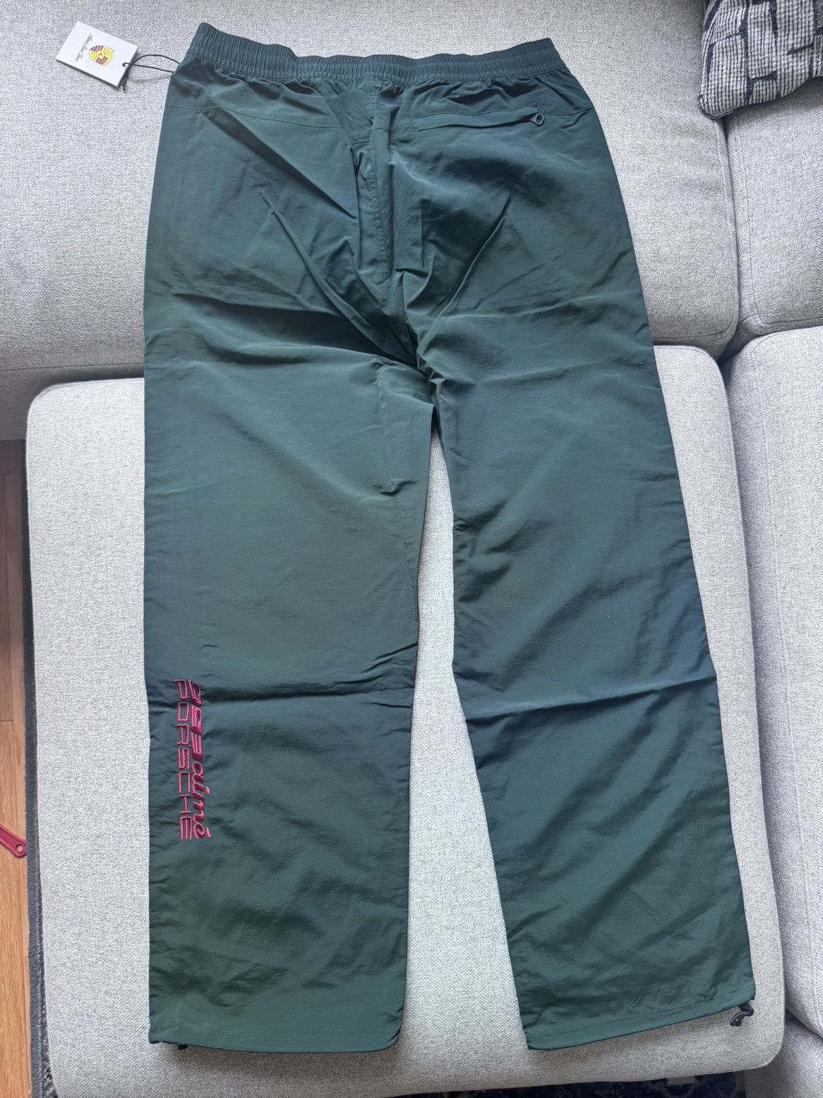 Aime Leon Dore × Porsche Design FW24 AIME LEON DORE PORSCHE NYLON TRACK PANTS RACING GREEN M Size US 32 / EU 48 - 4 Thumbnail
