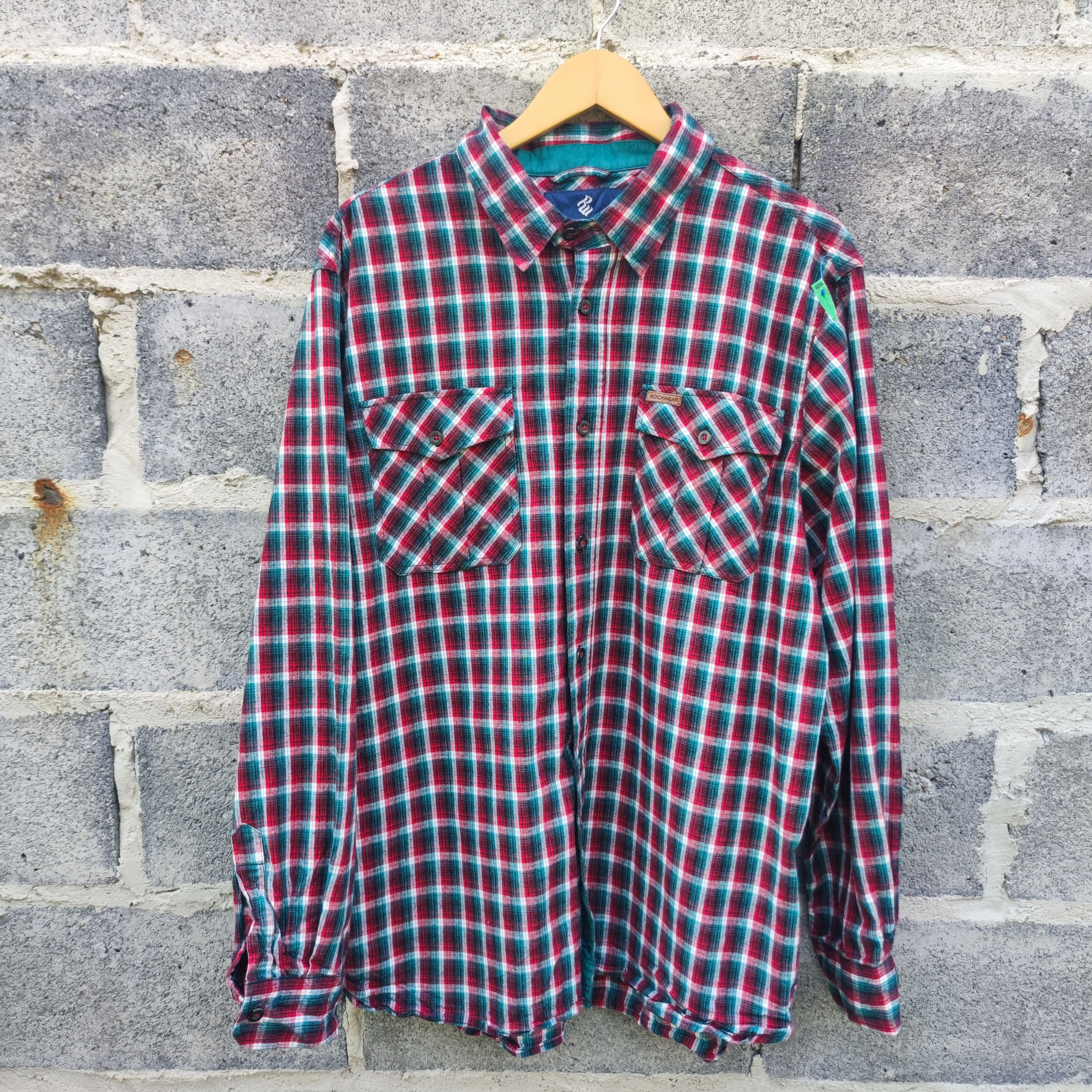 Rocawear Rocawear Classic Red Blue Plaid Nostrand Ave Work Shirt Size US XL / EU 56 / 4 - 1 Thumbnail