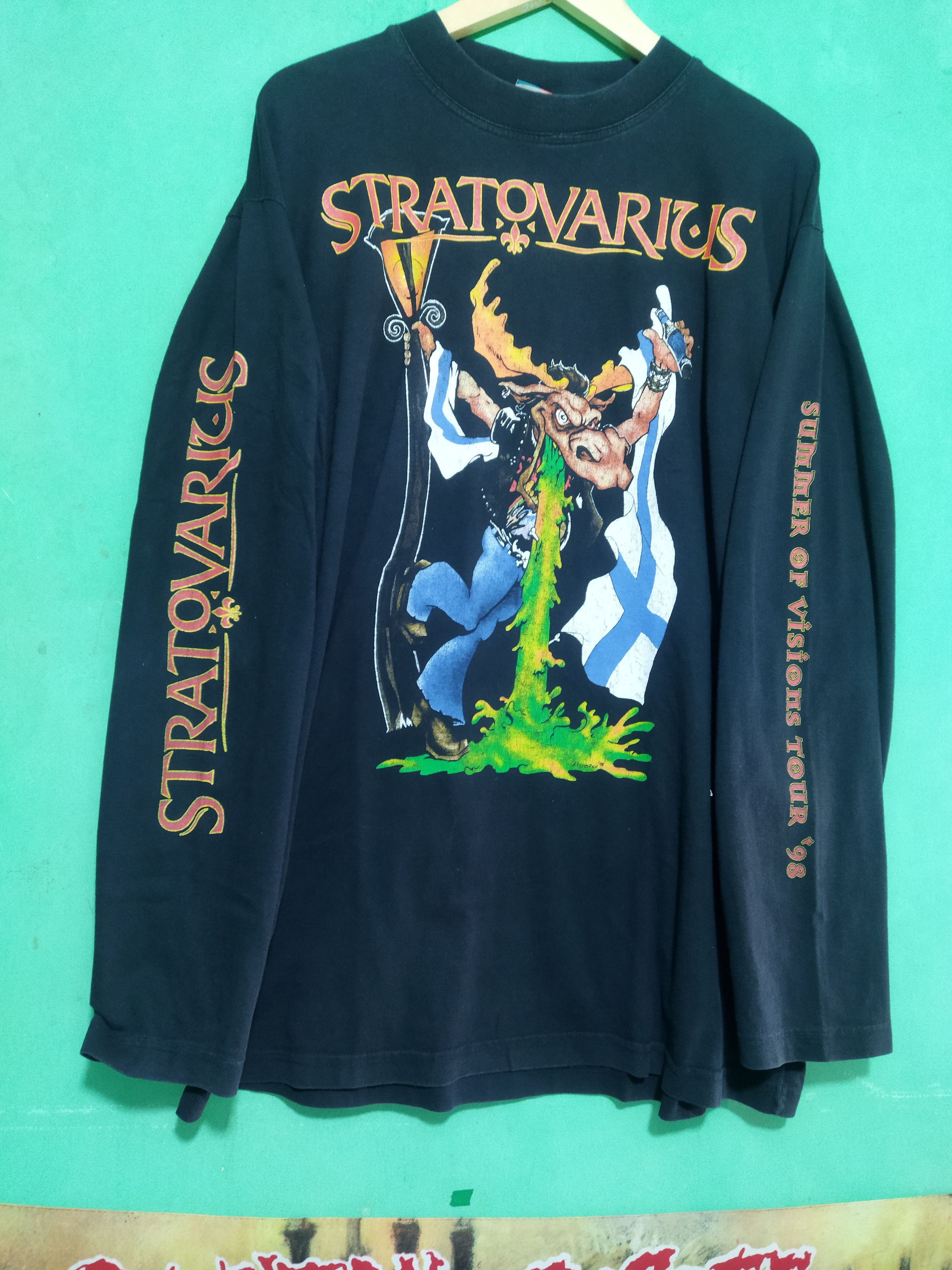 Band Tees Vintage tour 1998 STRATOVARIUS Size US XL / EU 56 / 4 - 1 Thumbnail