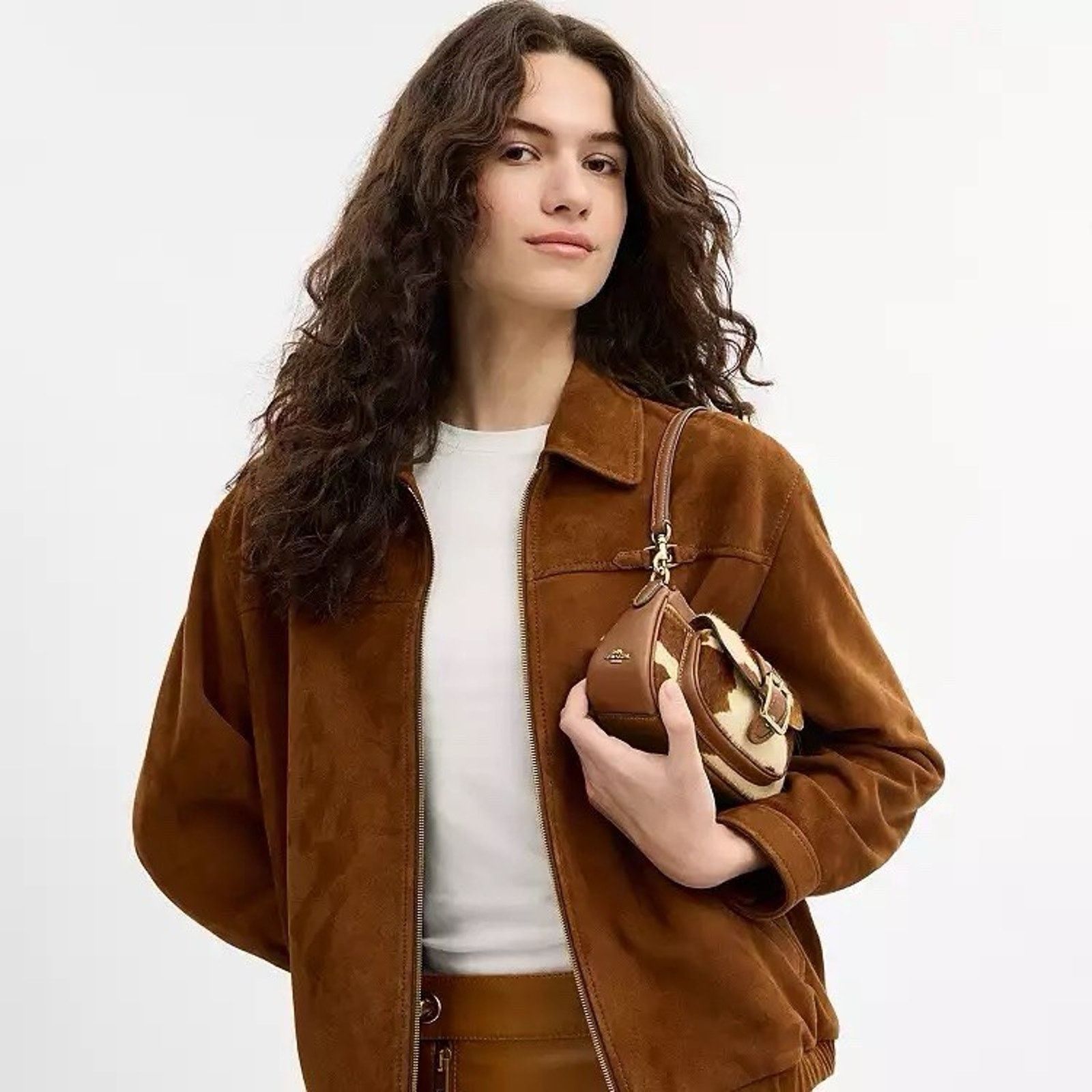 Coach NWT Coach Ashton Mini Shoulder Bag Haircalf Cow CDX79 Gold Size ONE SIZE - 9 Thumbnail
