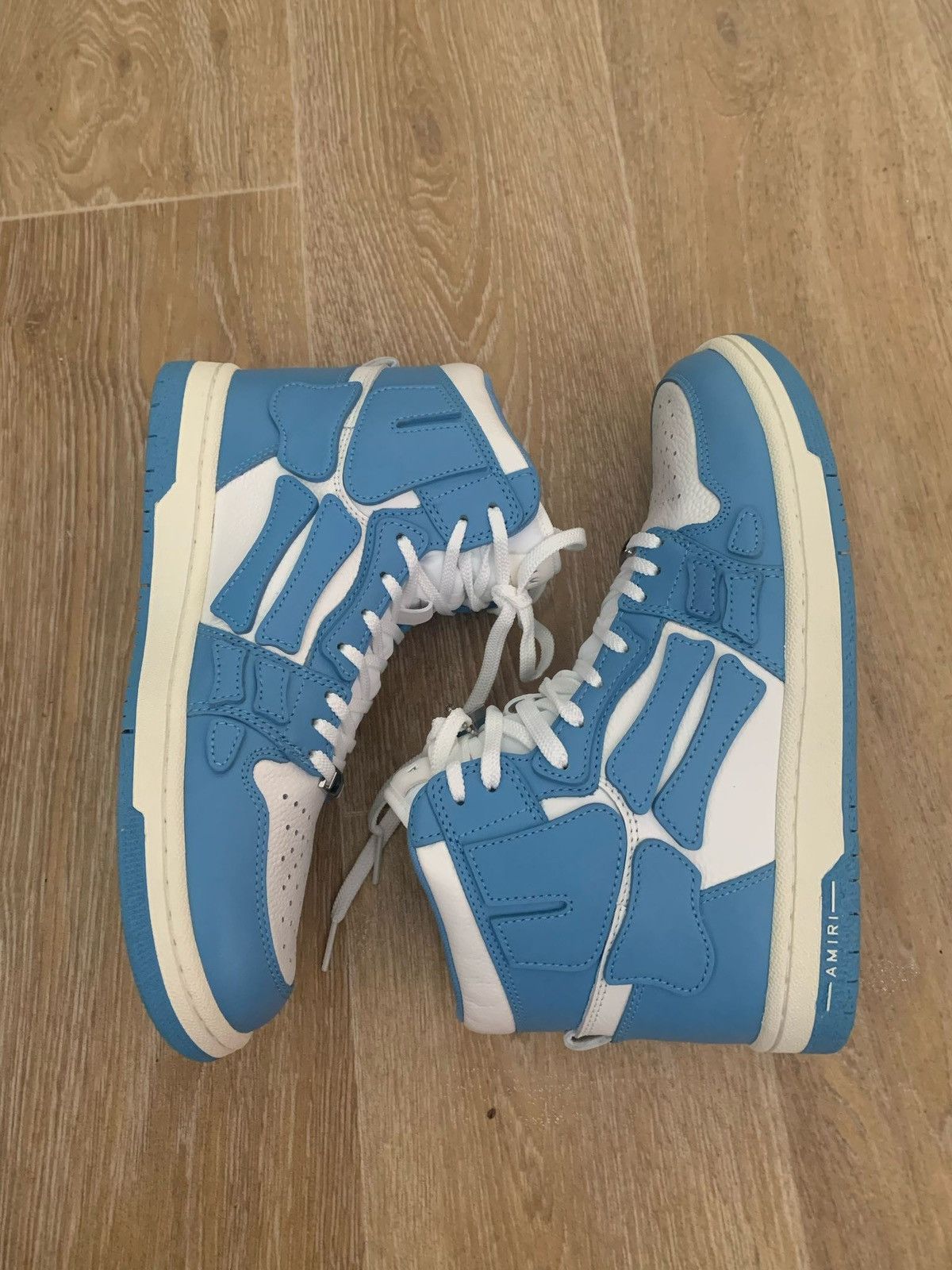 Amiri SKEL-HI white blue sneaker