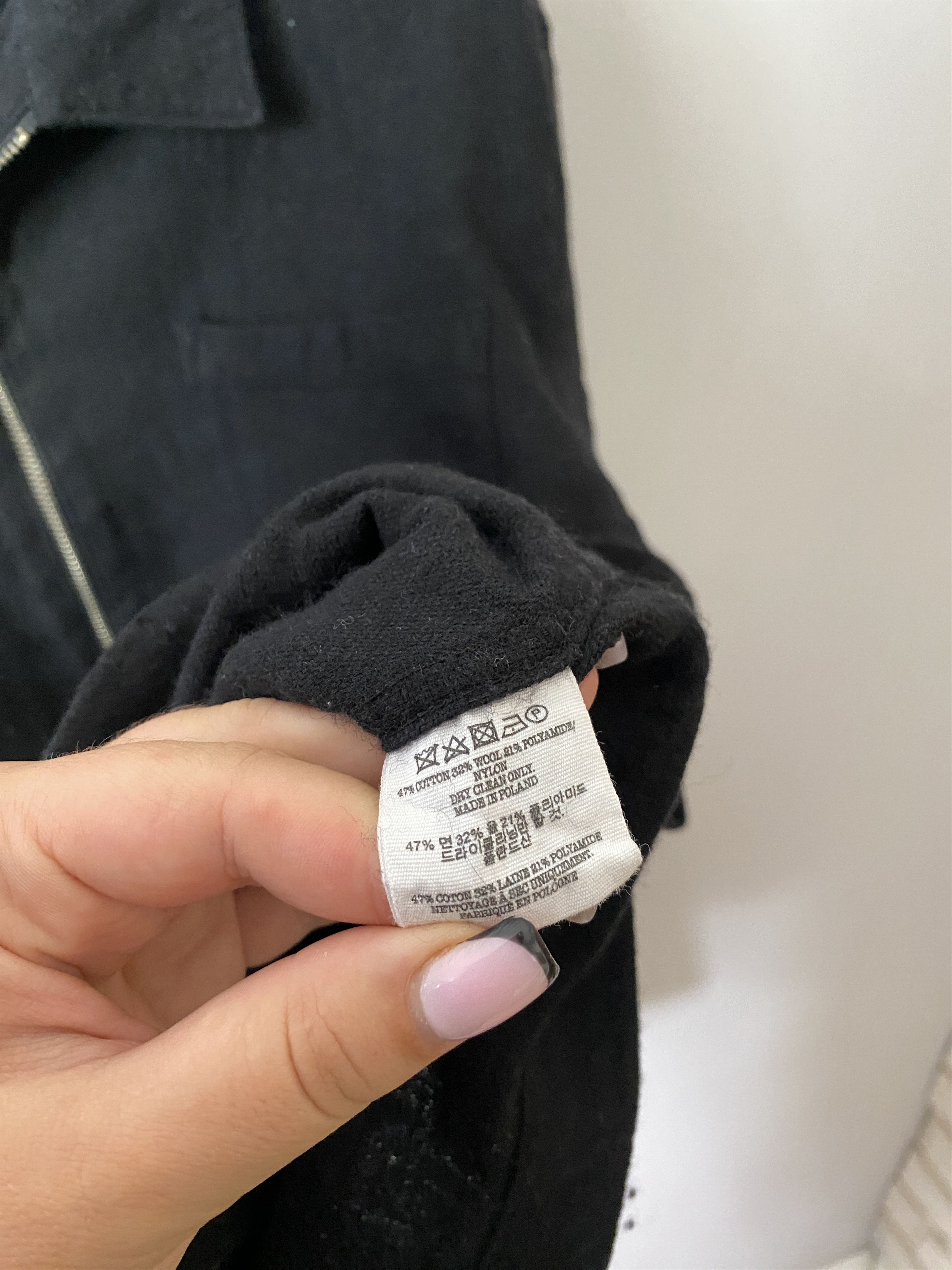 YMC You Must create cotton wool zip-up jacket overshirt