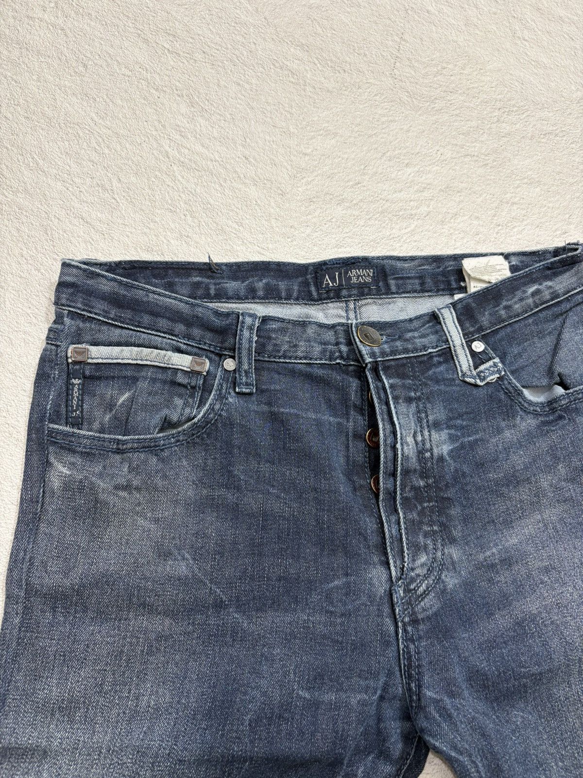 Armani Exchange × Giorgio Armani 2000s armani exchange wash denim y2k style Size US 30 / EU 46 - 3 Thumbnail