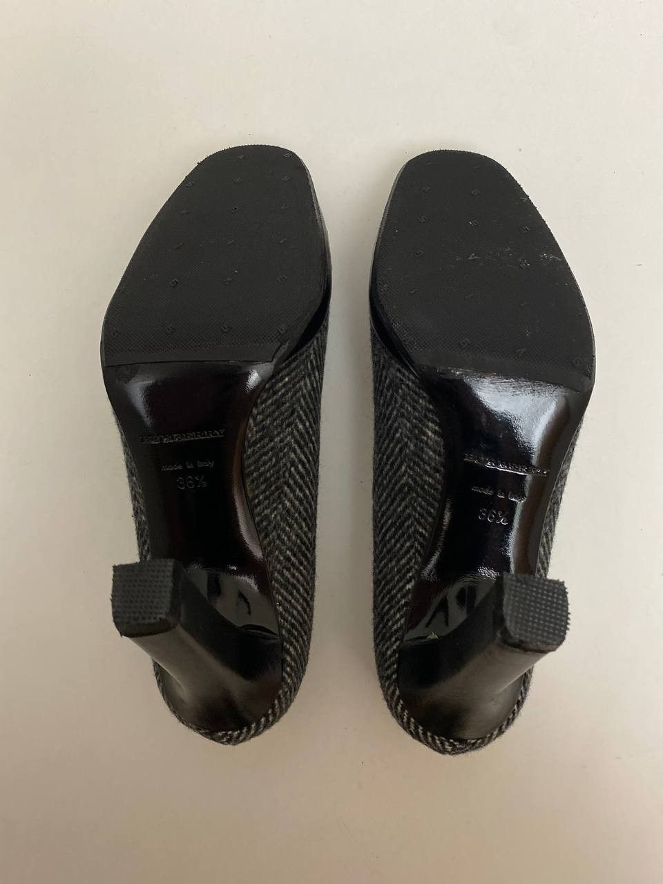 Burberry Burberry Nova Logo Black Pump Wool High Heels Shoes Vintage Size US 6.5 / IT 36.5 - 9 Thumbnail