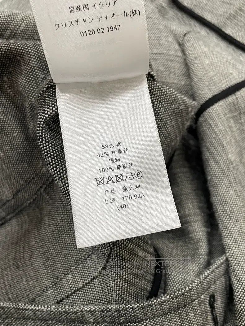 Dior Dior Gray double-breasted gun collared suit jacket Size S / US 4 / IT 40 - 6 Thumbnail