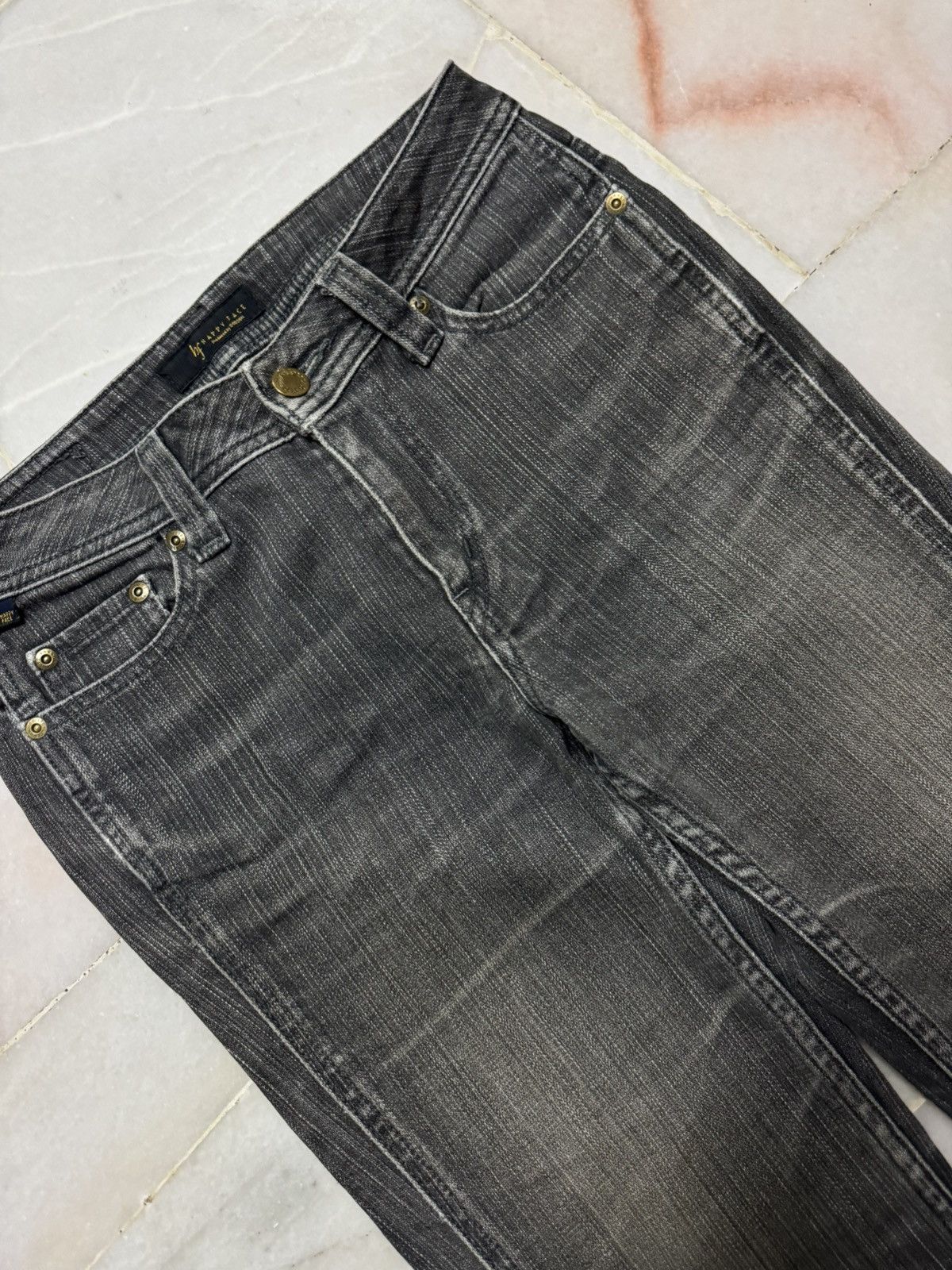 Japanese Brand 💥FLARE💥VINTAGE BOBSON MUDWASH BOOTCUT DISTRESS JEAN Size US 26 / EU 42 - 4 Thumbnail
