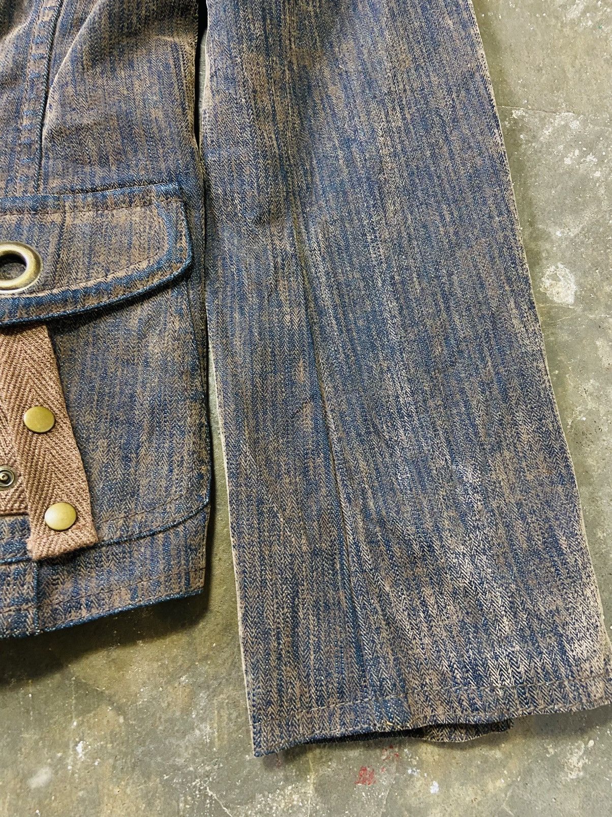 Seditionaries Piece Montee Denim Punk Blazer Size S / US 4 / IT 40 - 7 Thumbnail