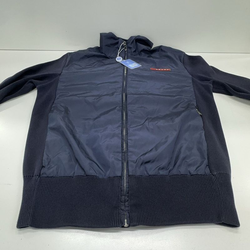 Prada Prada Logo Zip Jacket in Blue-2506 Size US S / EU 44-46 / 1 - 4 Thumbnail