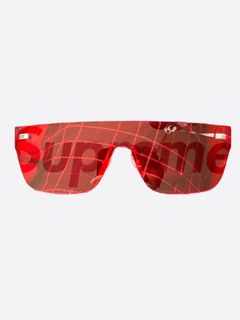 Louis Vuitton x Supreme LV x Supreme New Ultra Rare Red 100/40 Monogram  Initiale For Sale at 1stDibs