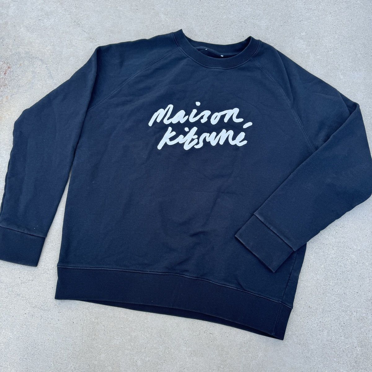 Maison Kitsune Madison Kitsune Script logo Crewneck Size US M / EU 48-50 / 2 - 1 Thumbnail