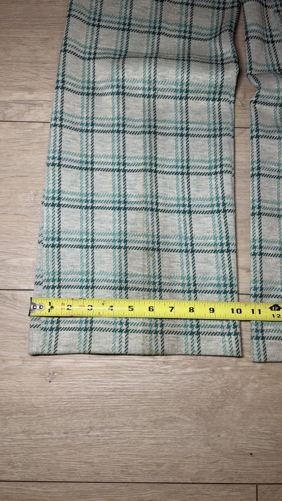 Other Vintage 1980s Women’s High Waisted Plaid Wide Legged Trouser Size 26" / US 2 / IT 38 - 4 Thumbnail