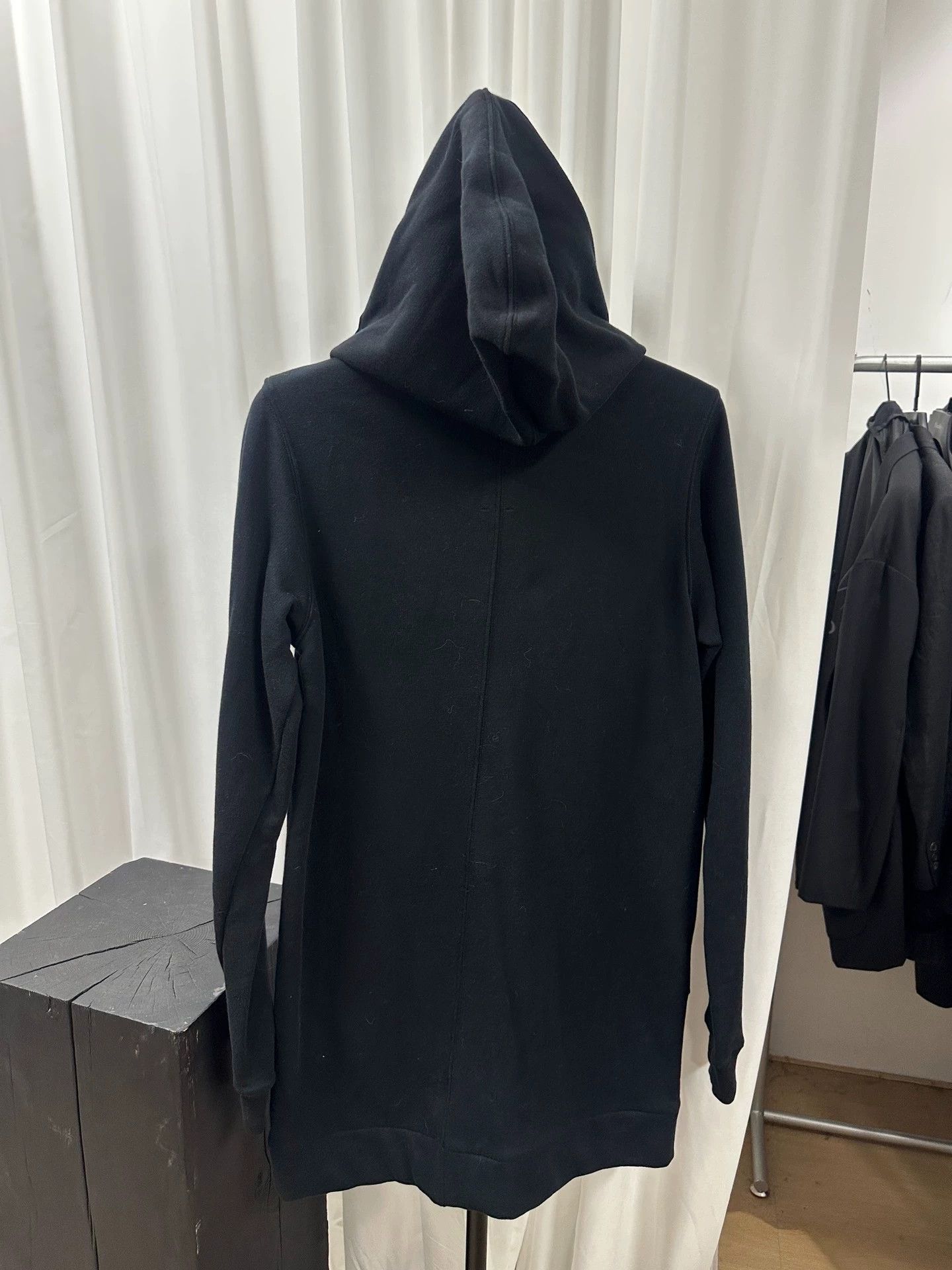 Rick Owens Rick Owens Leather Panel Hooded Knit Hoodie Old Rick Vintage Size US M / EU 48-50 / 2 - 6 Thumbnail