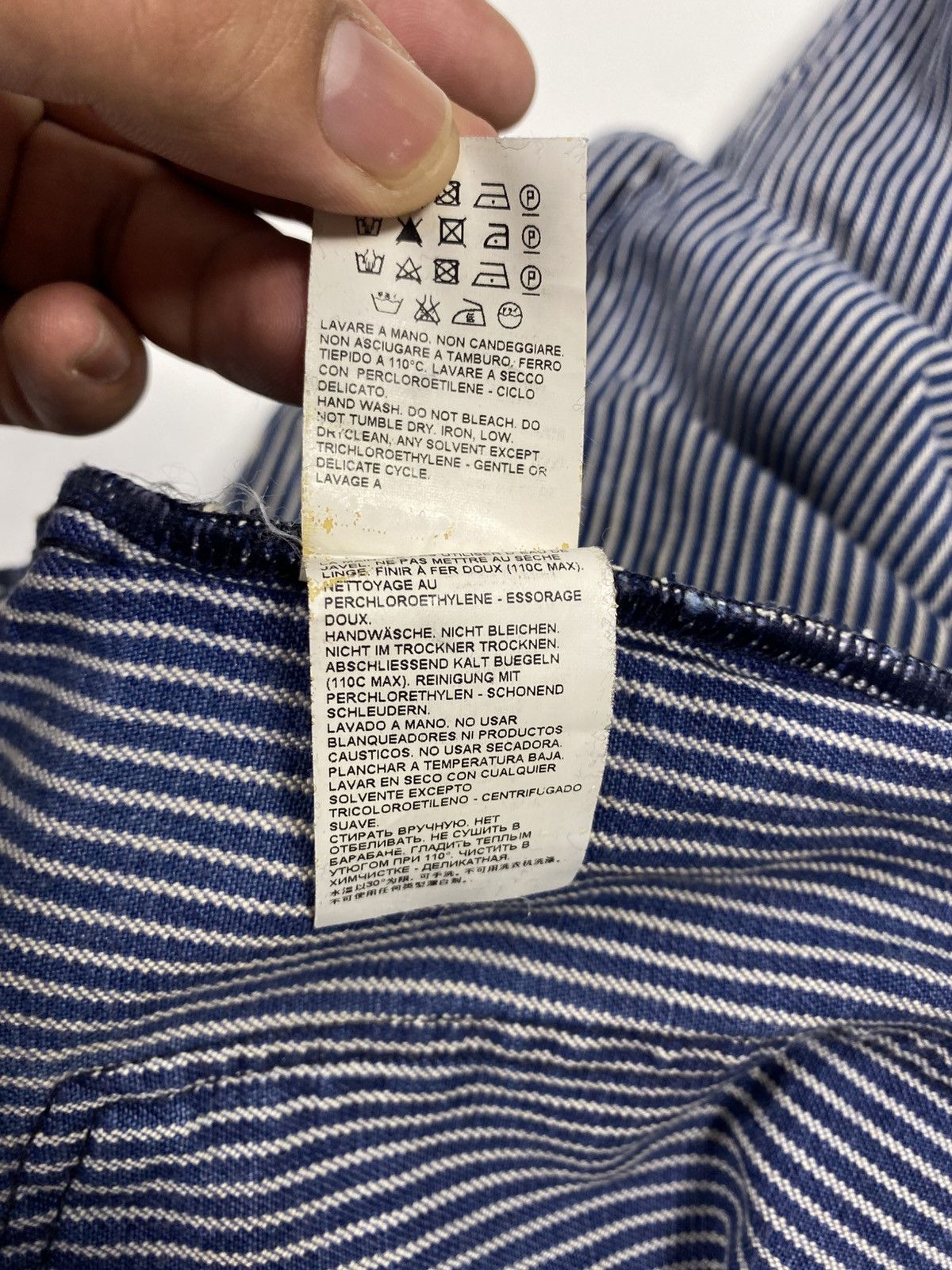 Marni Marni Denim Hickory Pants Size US 31 - 8 Thumbnail